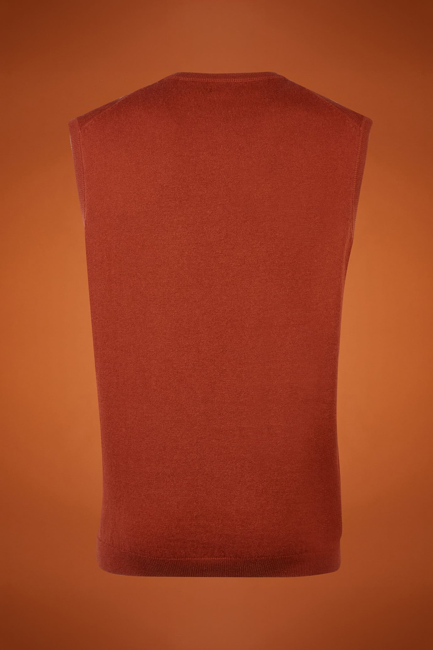 Gilet uomo girocollo lana e cotone regular fit image number 5