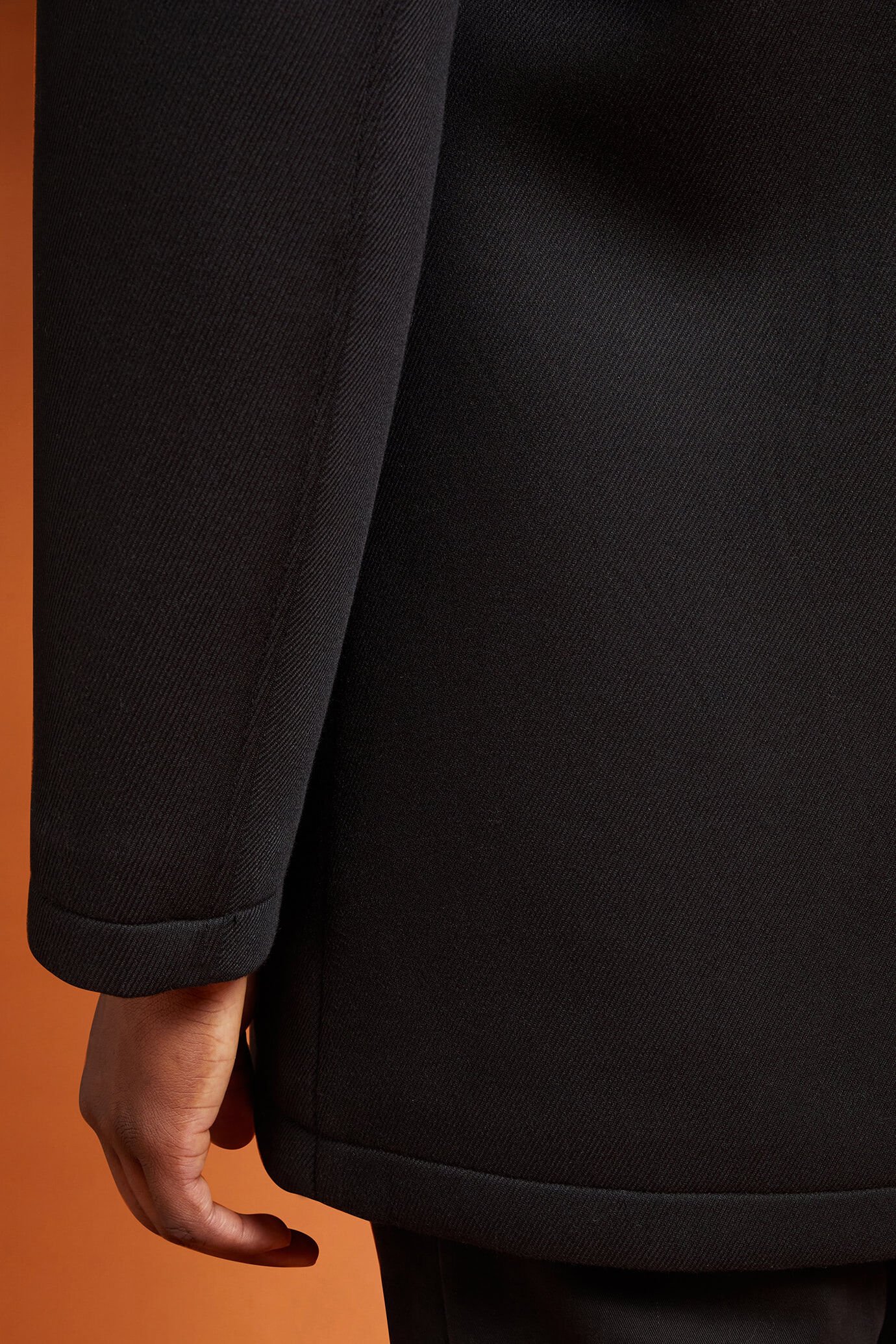 Manteau pour homme, doublé avec plastron amovible, coupe classique image number 2