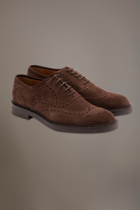 Oxford brouge shoes - 100% leather - suede