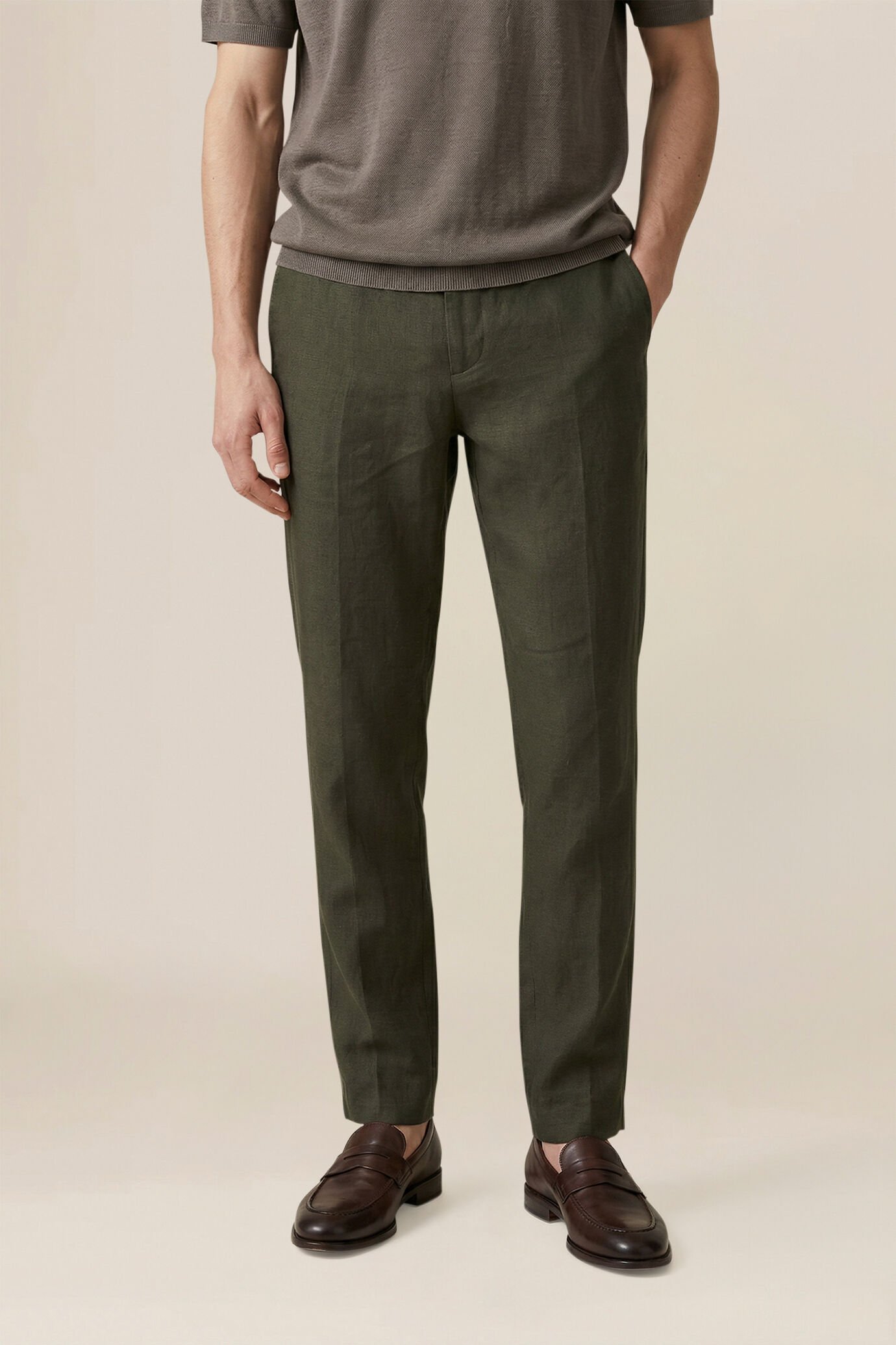 Men's trousers in 100% linen image number 1