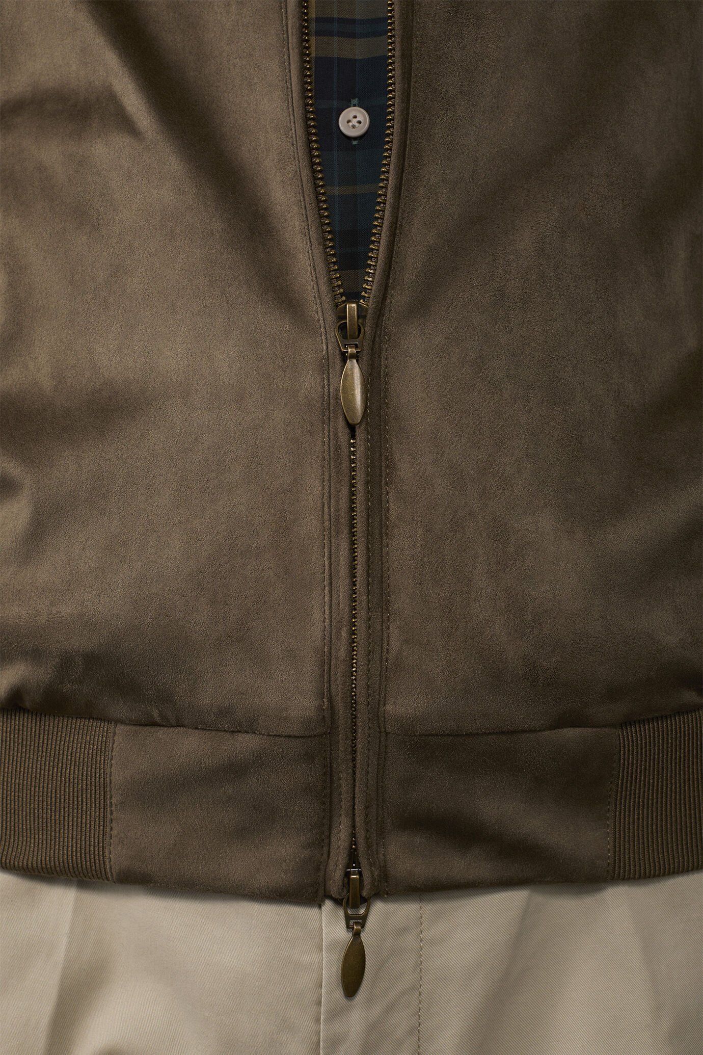 Herrington-Herrensakko aus Kunst-Veloursleder image number 3