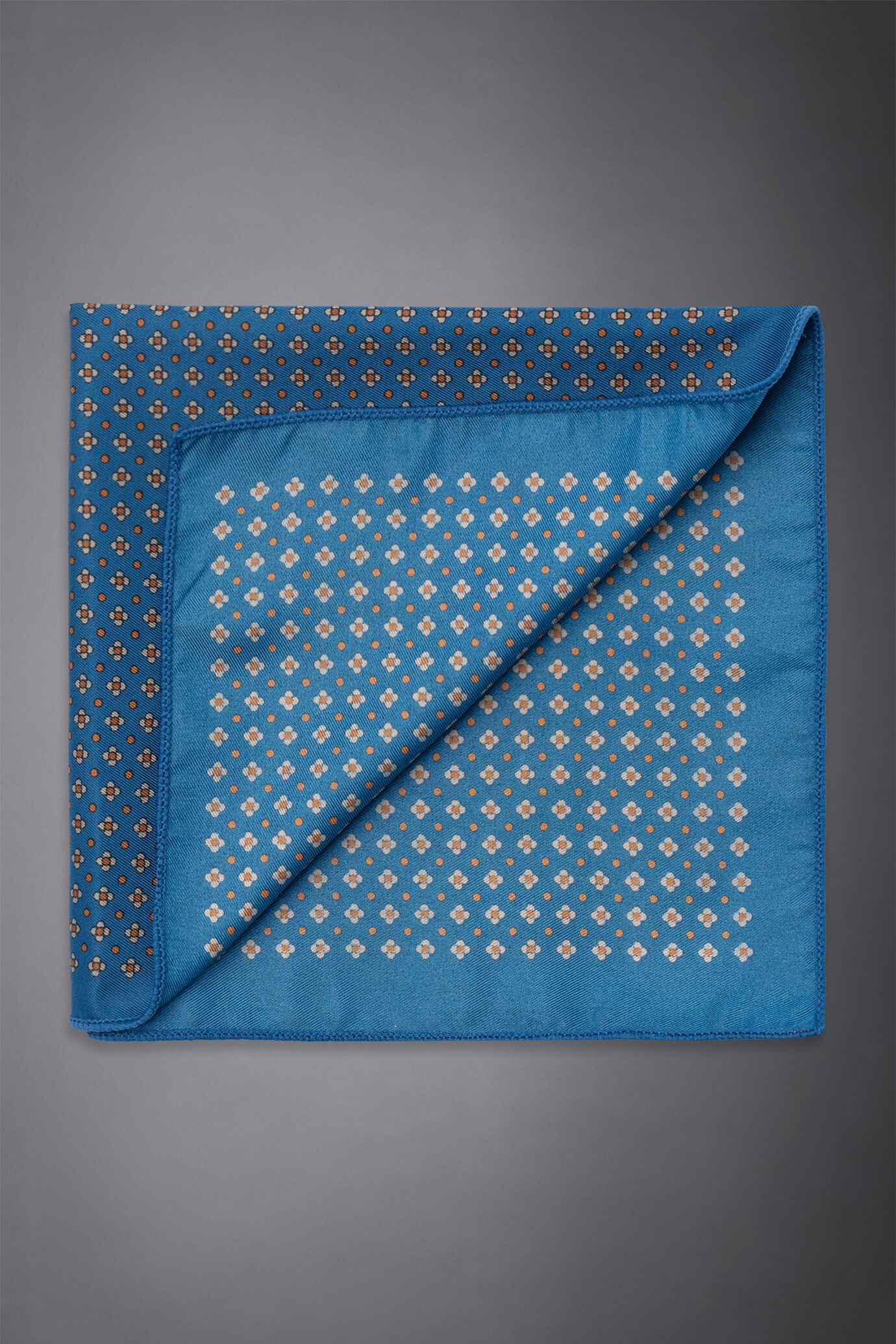 Men's printed patterned twill pochette