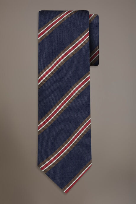 Cravatta misto bamboo uomo regimental