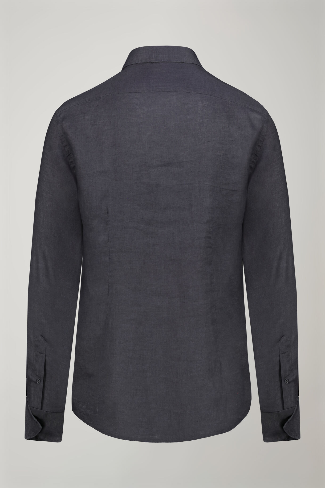 Camicia casual uomo collo classico 100% lino comfort fit image number 6