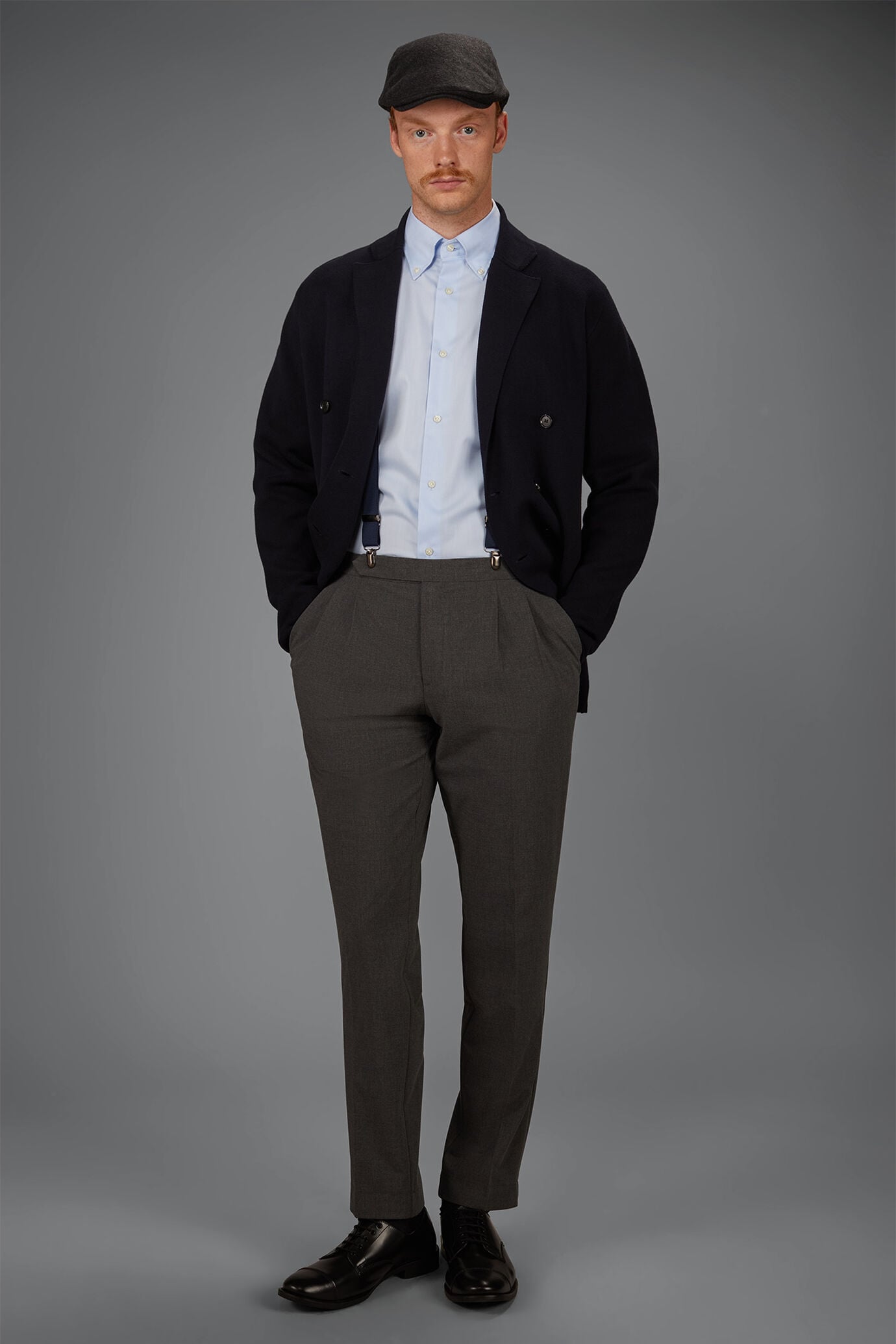 Herrenhose aus Bi-Stretch-M&eacute;lange im Comfort-Fit