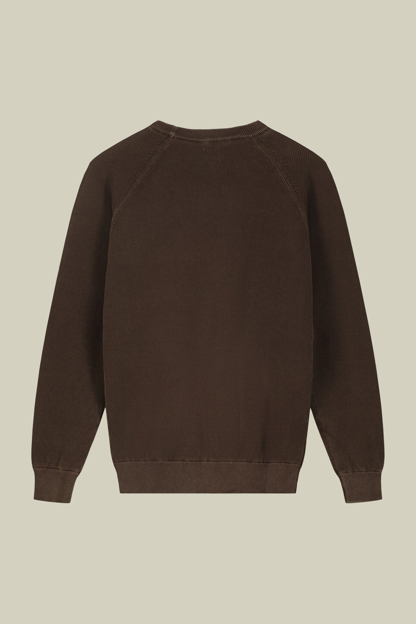 Herrenpullover mit Rundhalsausschnitt aus 100 % Baumwolle mit Reliefmuster image number 5