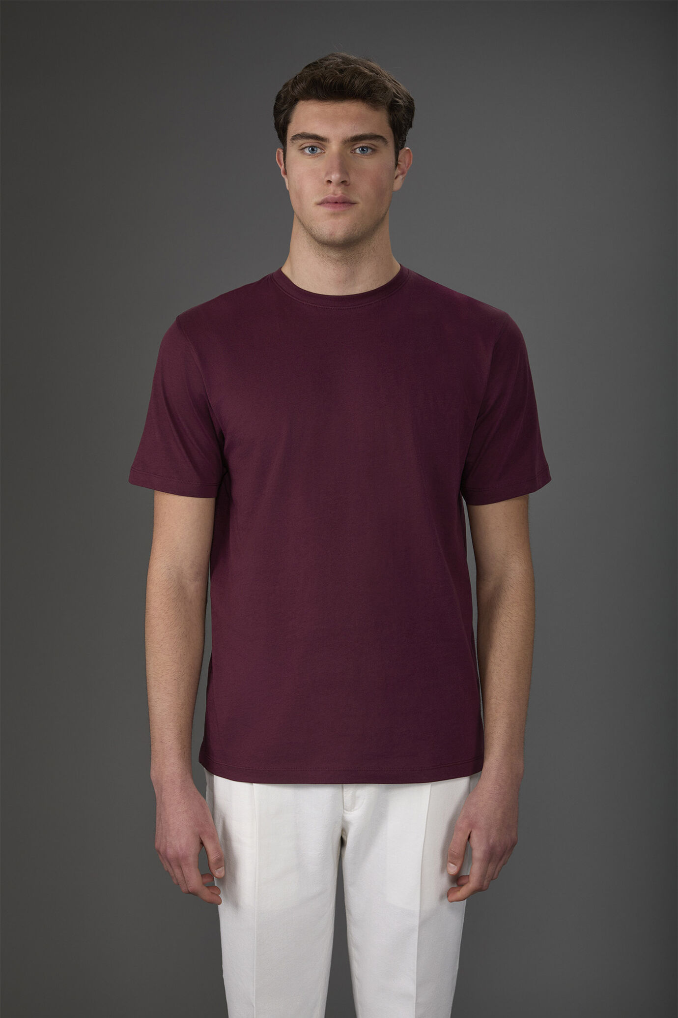 Kurzarm-T-Shirt für Herren mit Rundhalsausschnitt aus Bio-Baumwolle image number 0