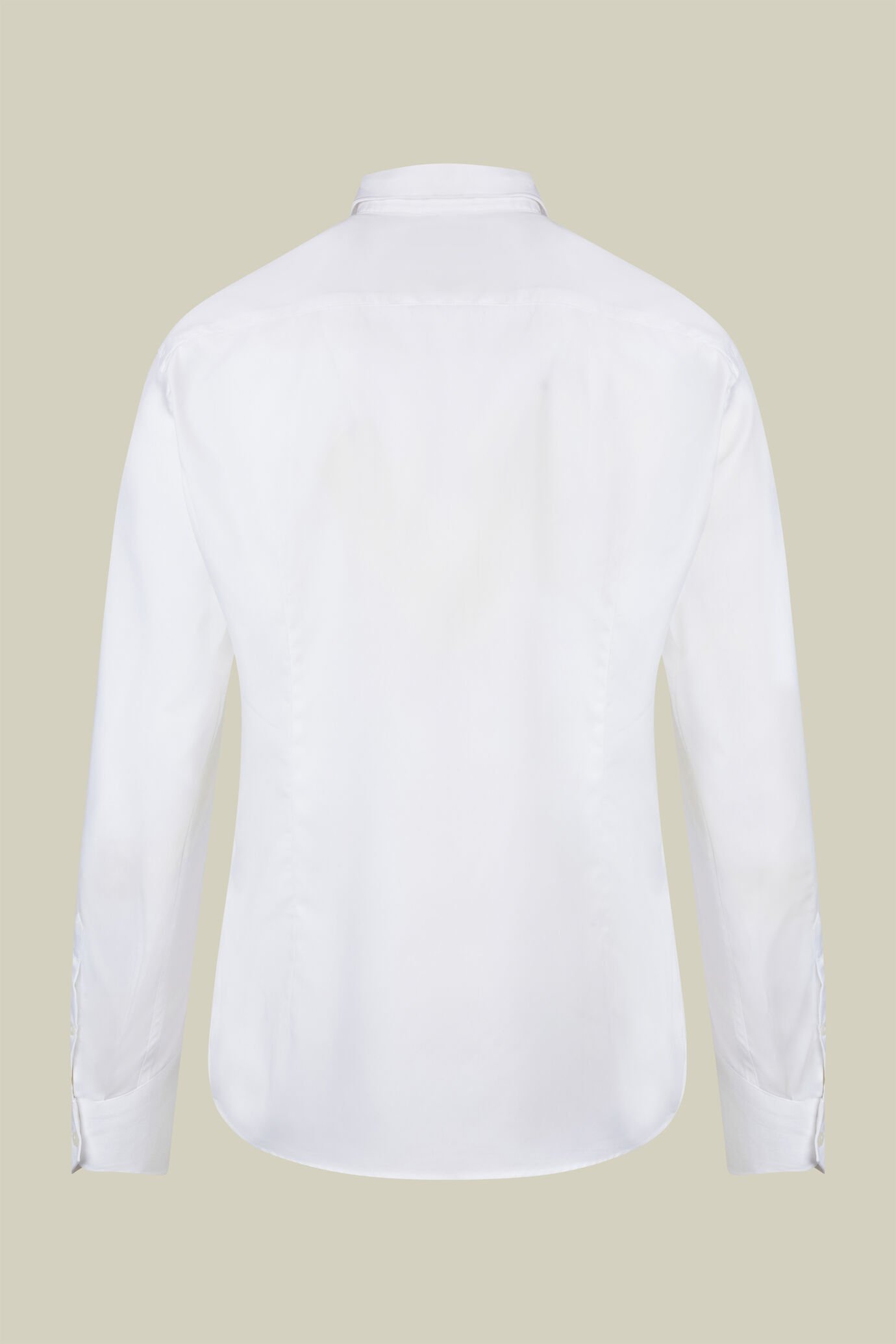 Camicia classica uomo 100% cotone con collo classico e tessuto pinpoint tinta unita regular fit