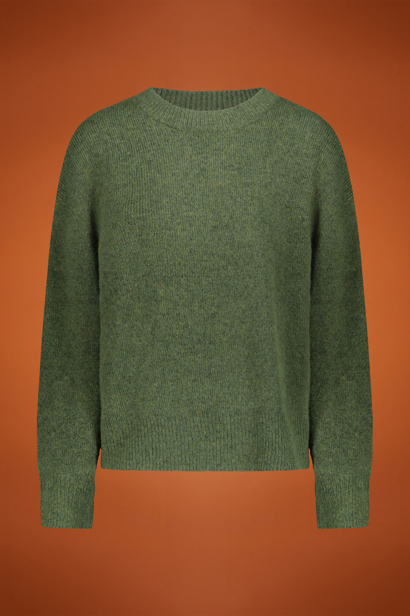 Women's wool-blend crew-neck sweater image number 0