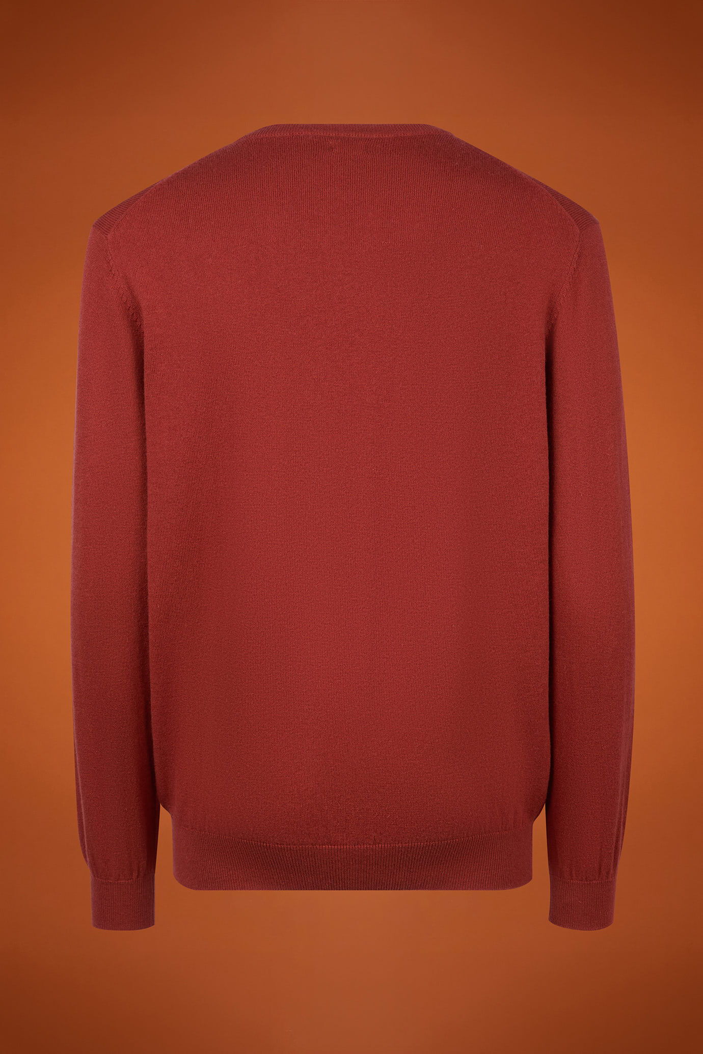 Pull homme à col rond, en laine et coton, coupe classique image number 5