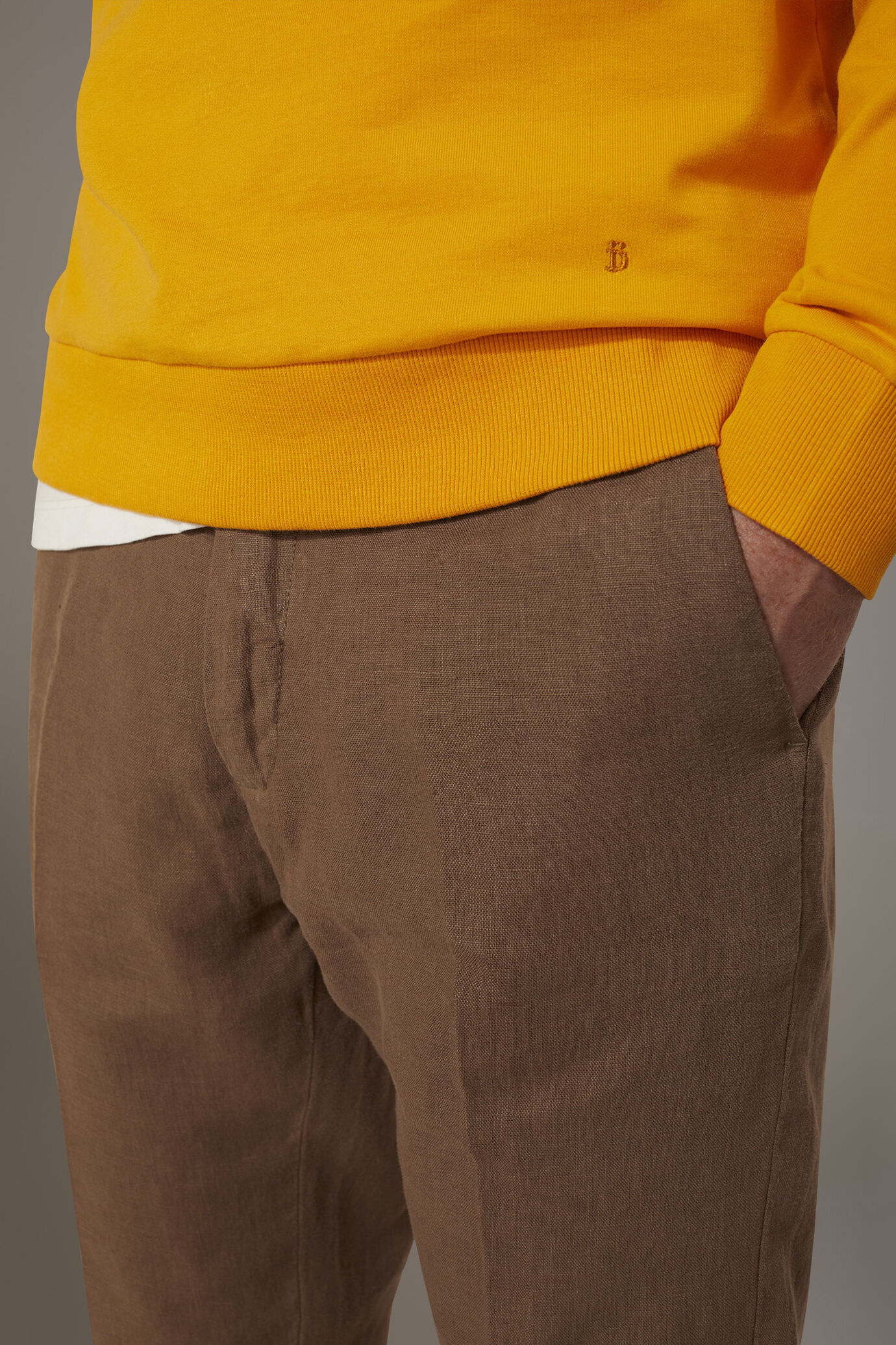 Felpa girocollo 100% cotone image number 2