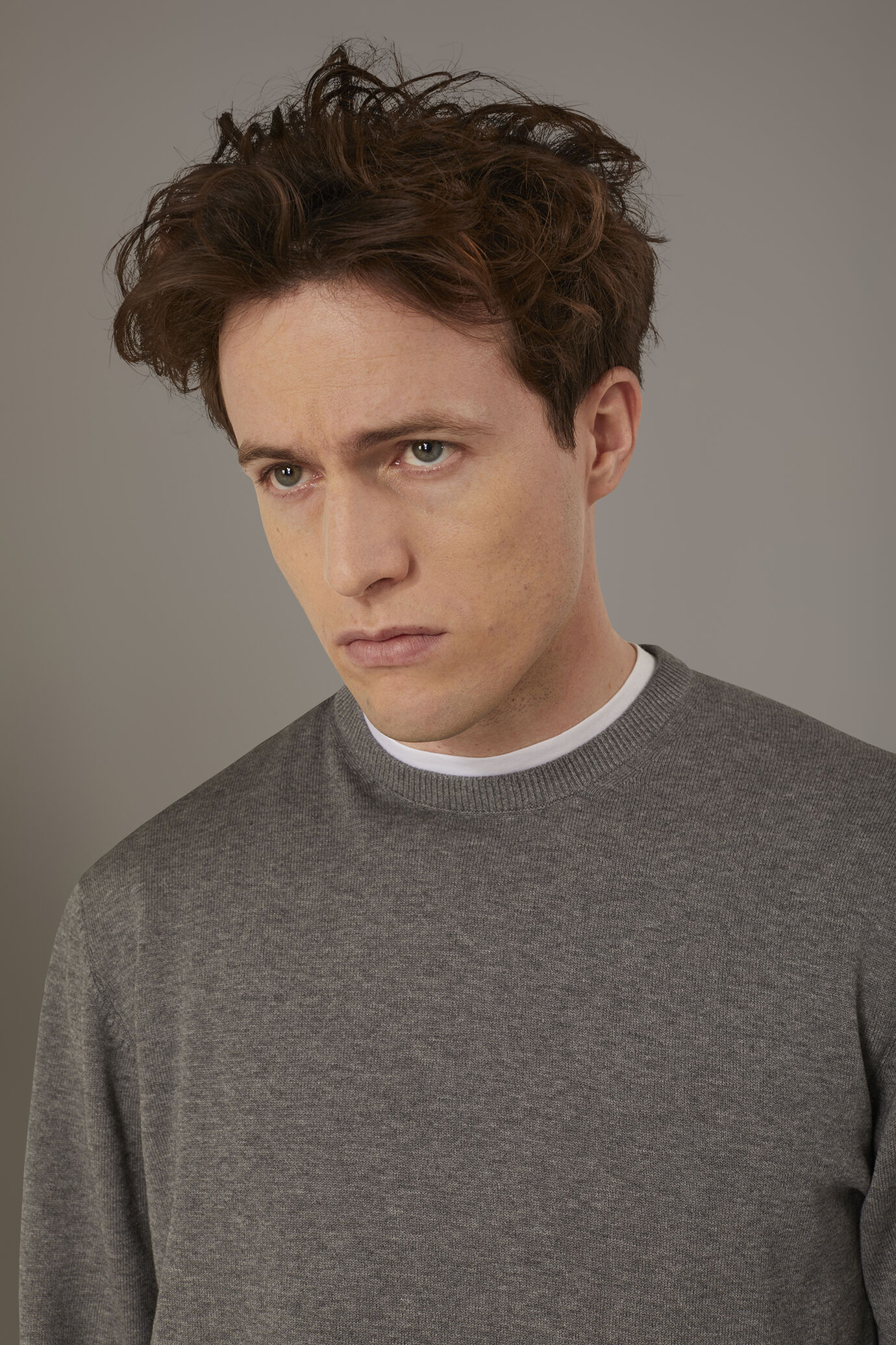 Maglia girocollo 100% cotone image number 2