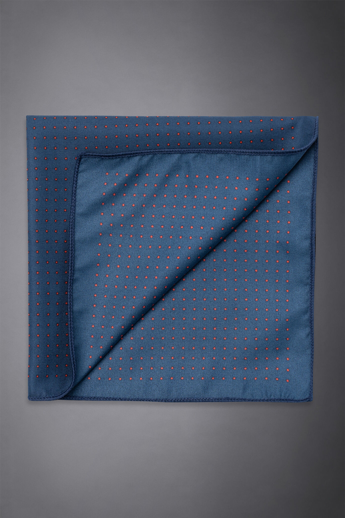 Pochette uomo in twill fantasia stampata image number 0