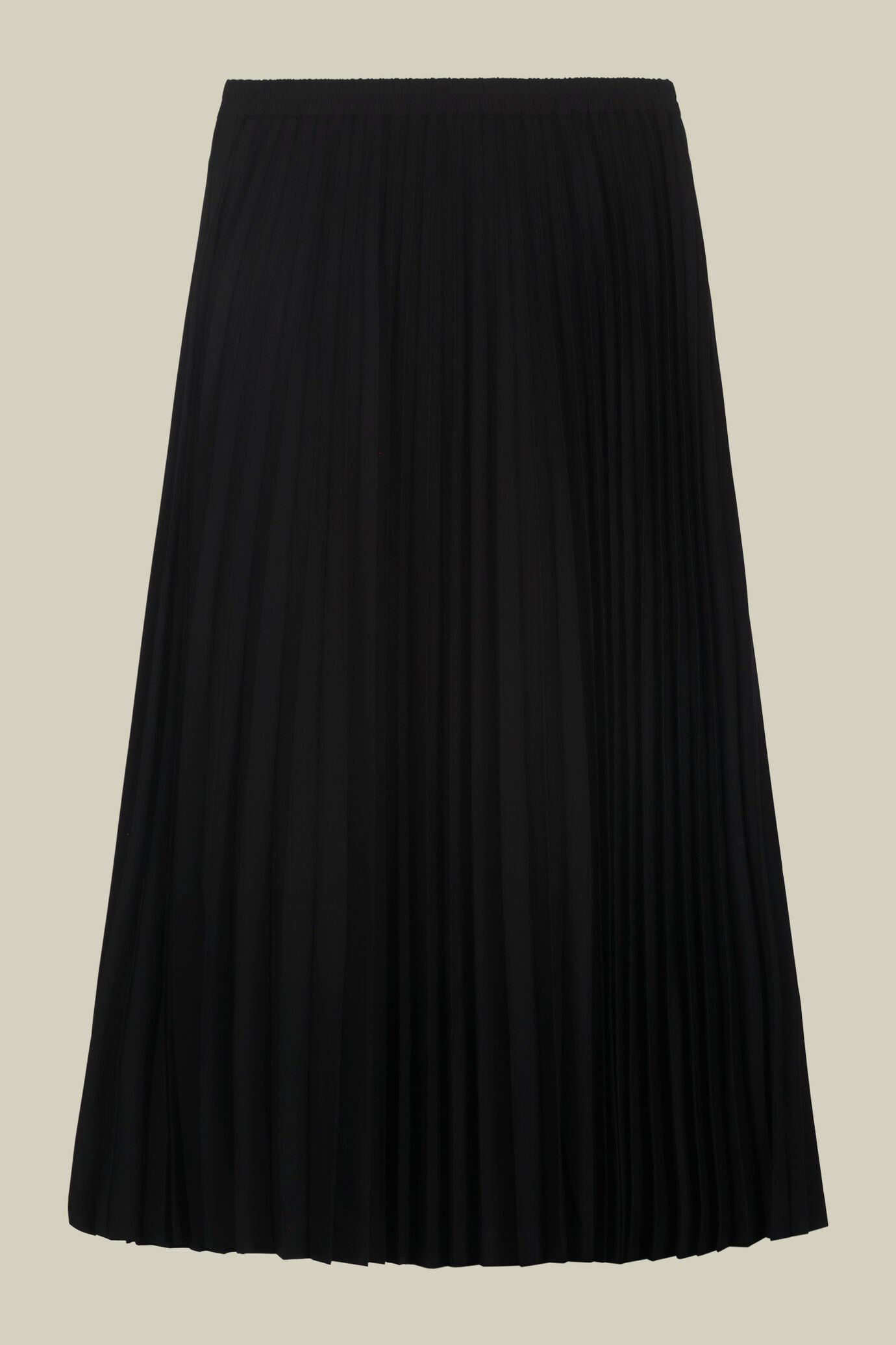 Pleated single-colour lonquette skirt image number 6