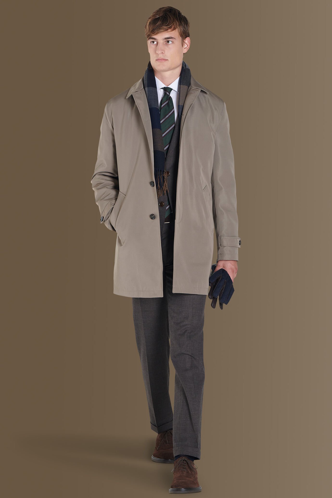 Coated padded tech raincoat image number 0