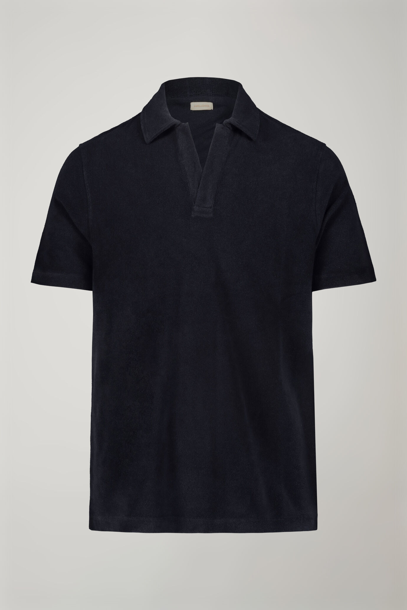 Polo uomo manica corta con collo derby tessuto in spugna regular fit image number 4