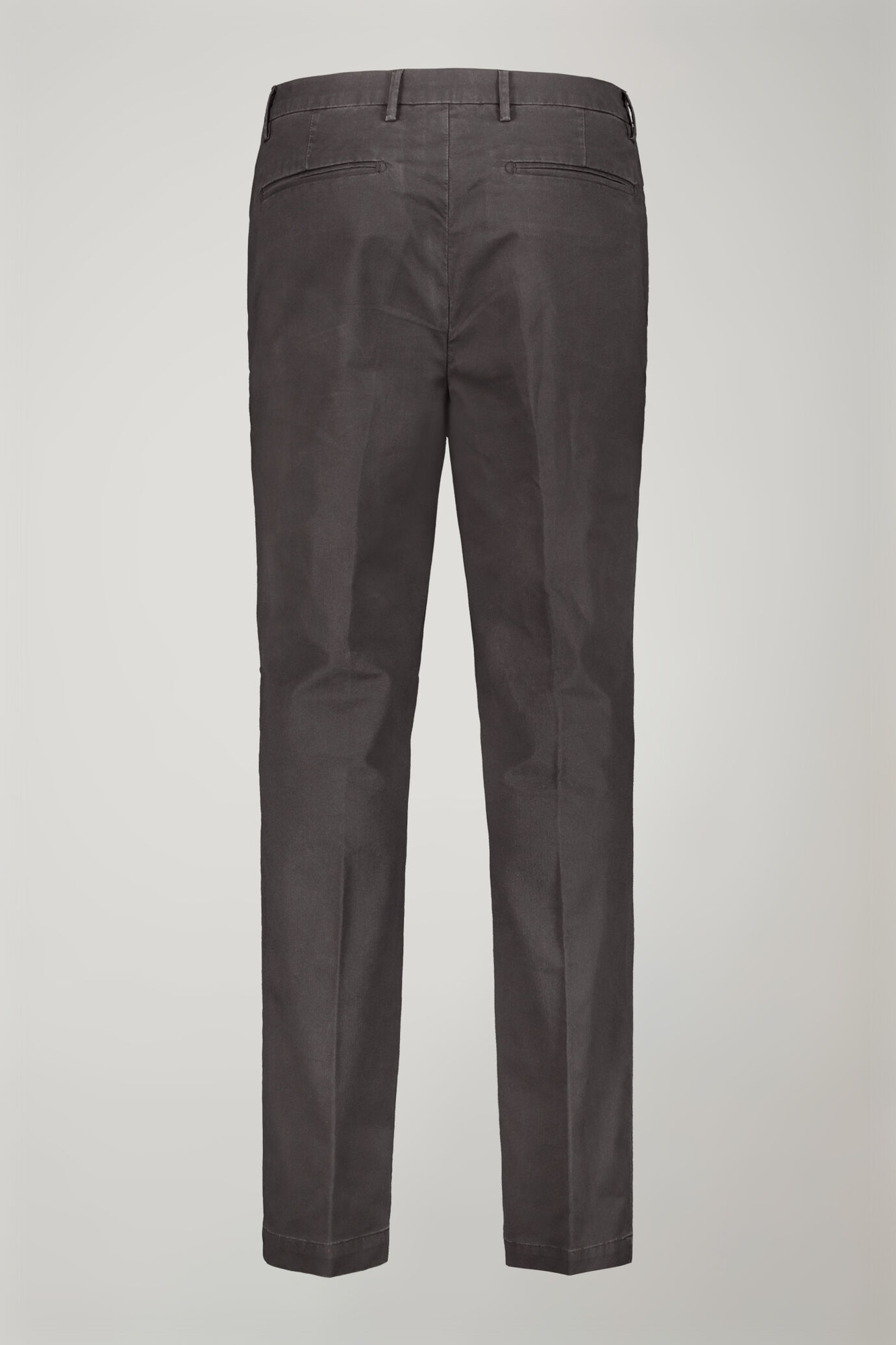 Klassische Herrenhose aus durchgef&auml;rbtem Baumwollstoff in normaler Passform image number 5