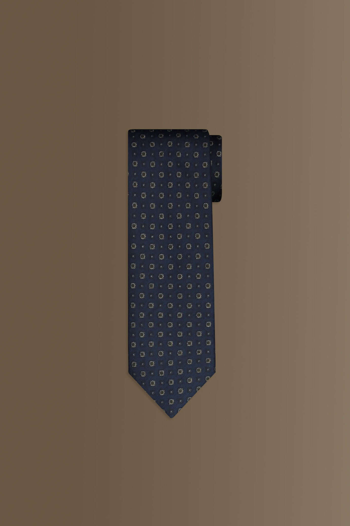 Cravatta uomo fantasia con tessuto effetto lana image number 0