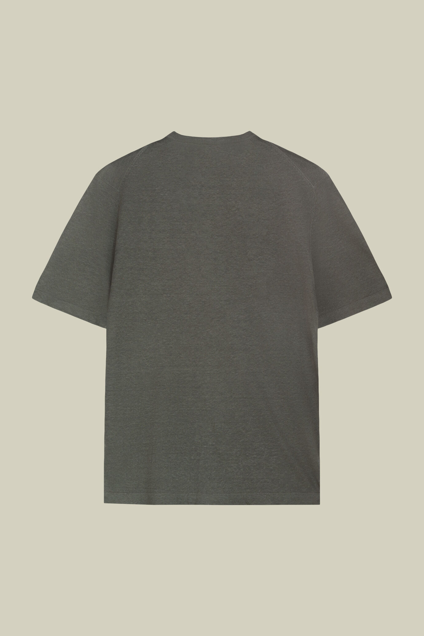 T-shirt uomo a maglia in 100% lino crepe con bottoni image number 5