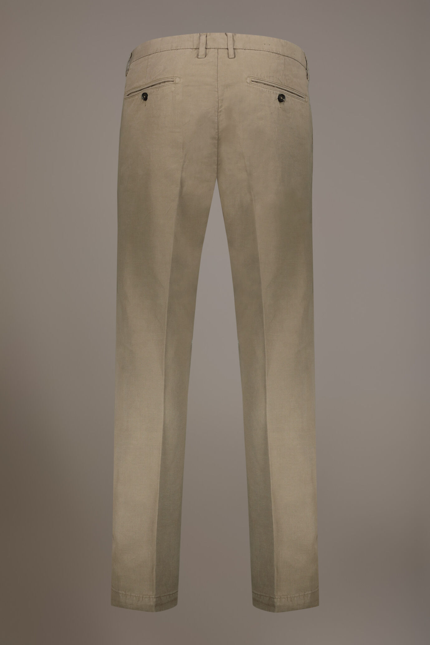 Pantalone chino misto lino regular fit costruzione twill image number 4