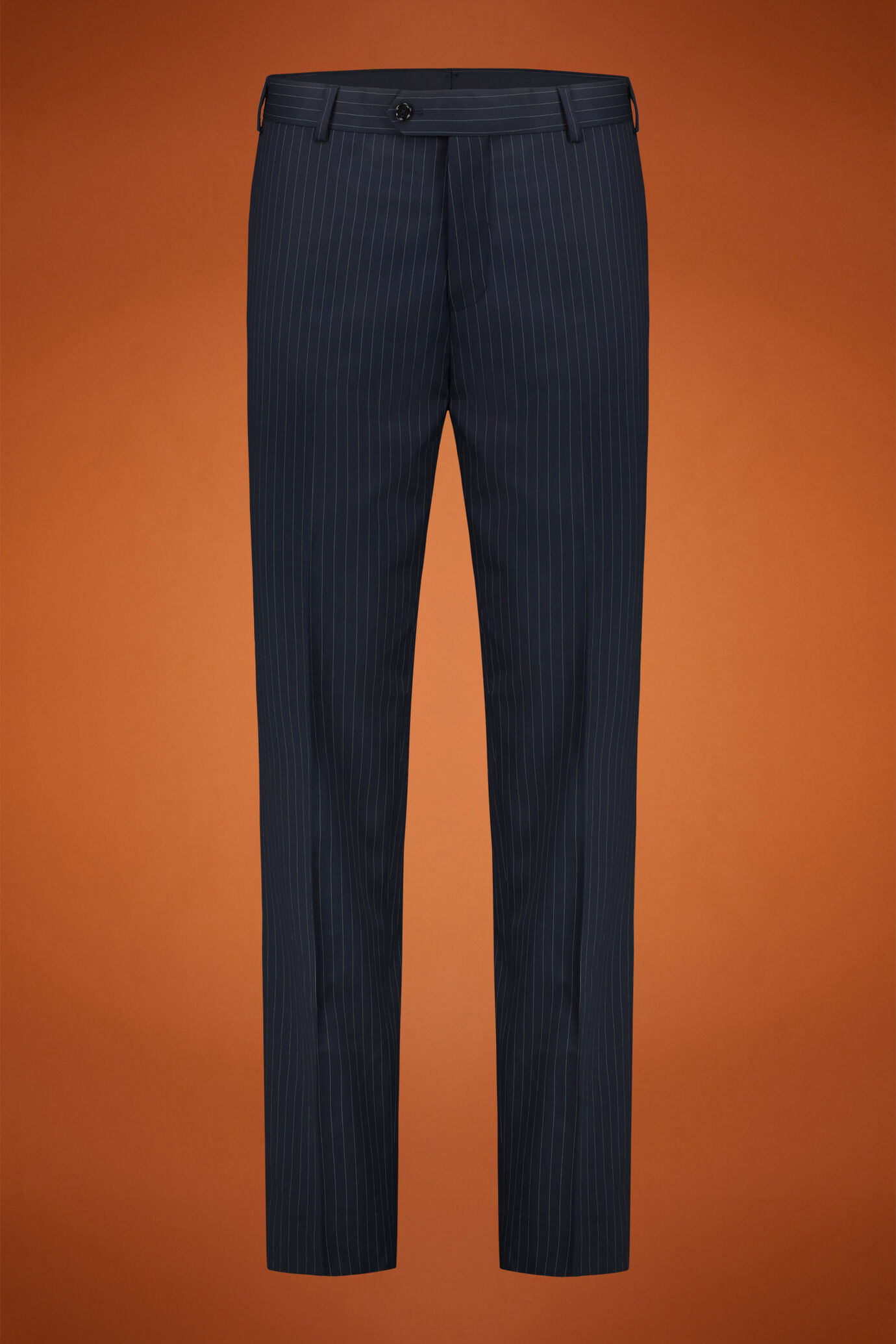 Costume homme uni à rayures regular fit image number 2