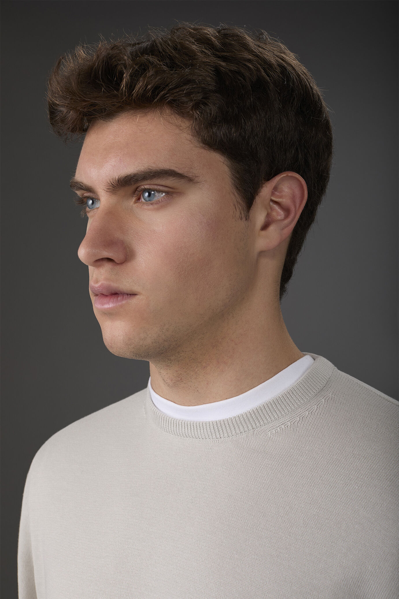 Maglia uomo girocollo bio-washed 100% cotone image number 2