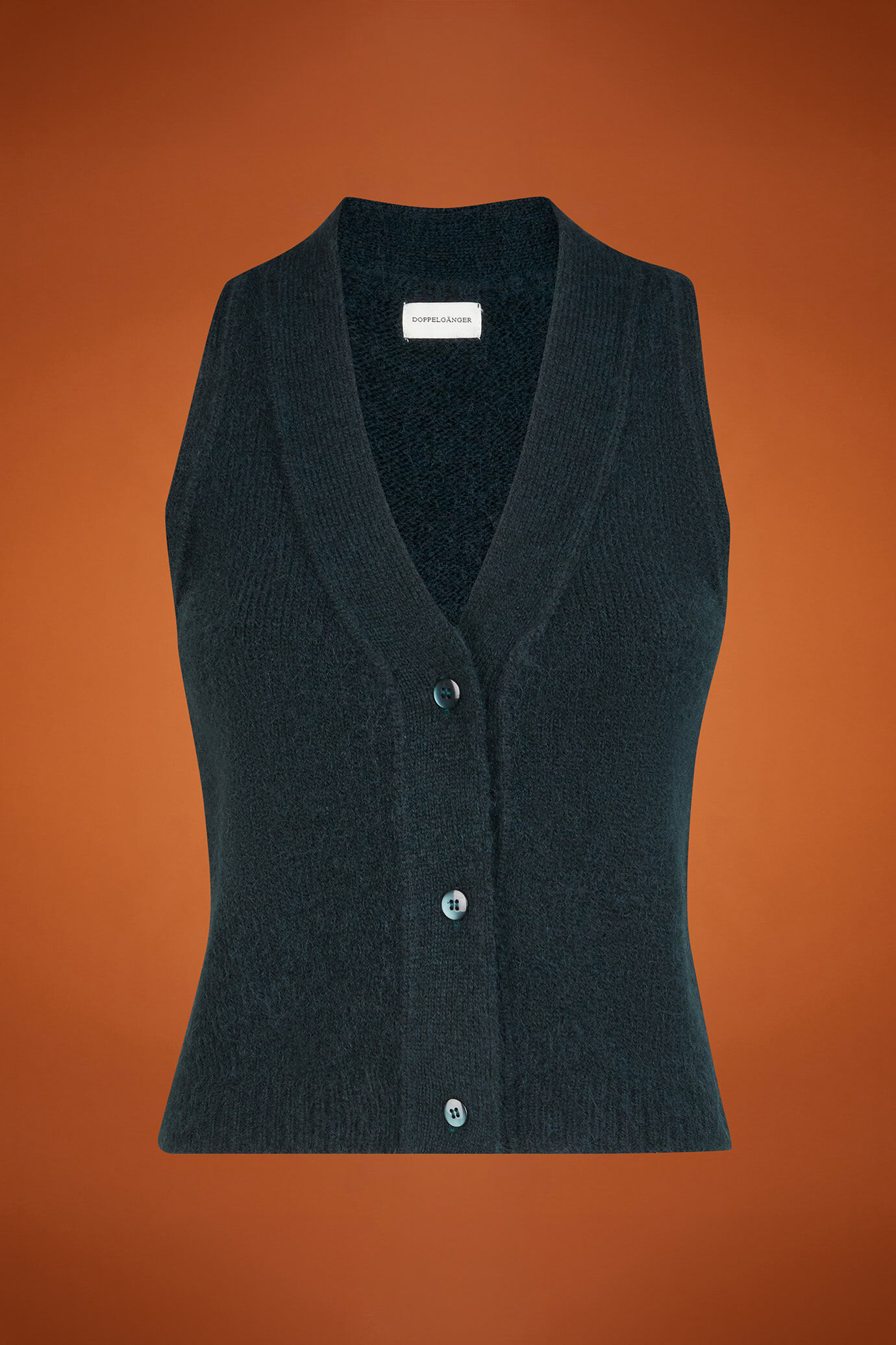 Gilet donna in maglia con scollo a v regular fit image number 4