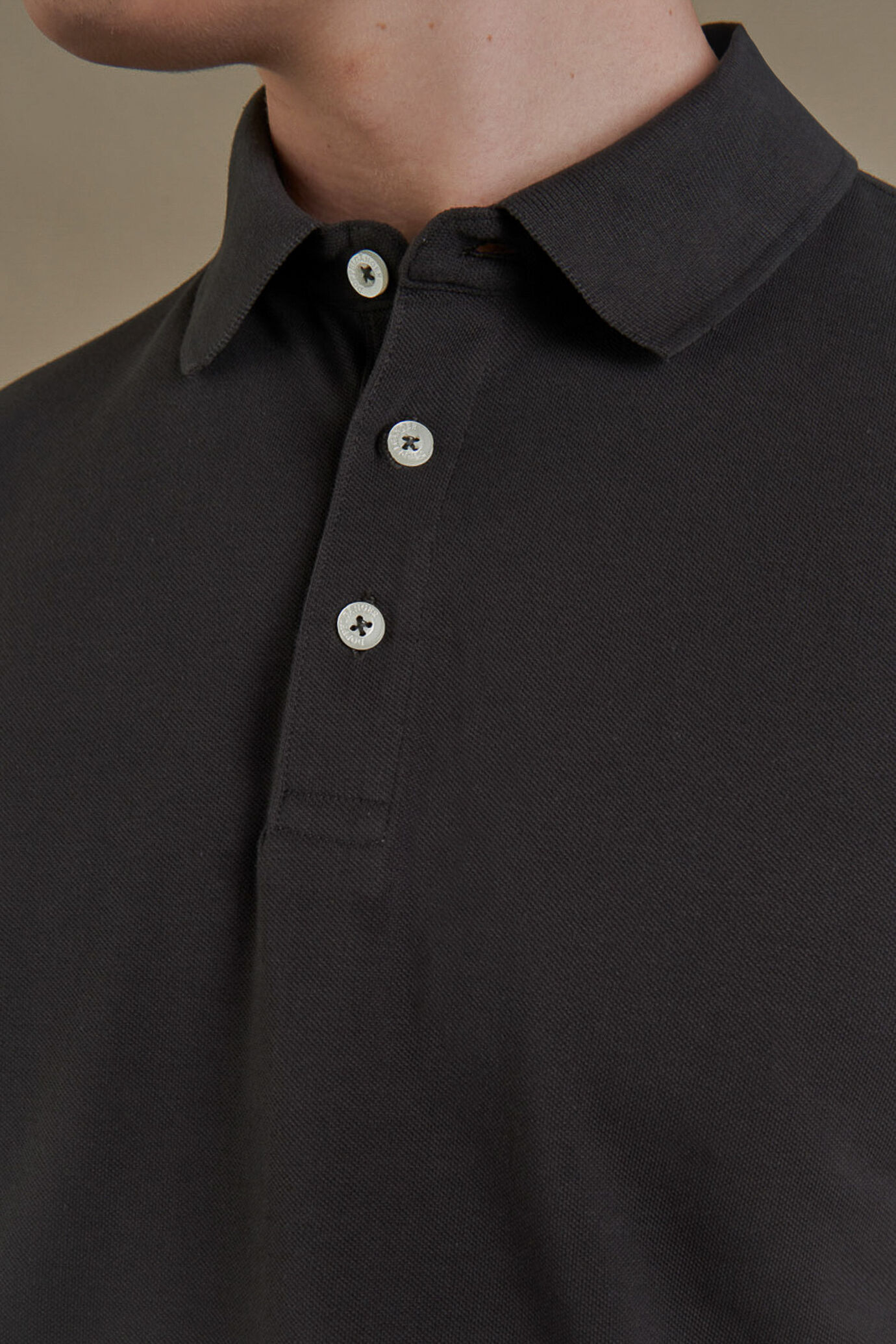 Polo manica corta uomo in puro cotone piquet image number 2
