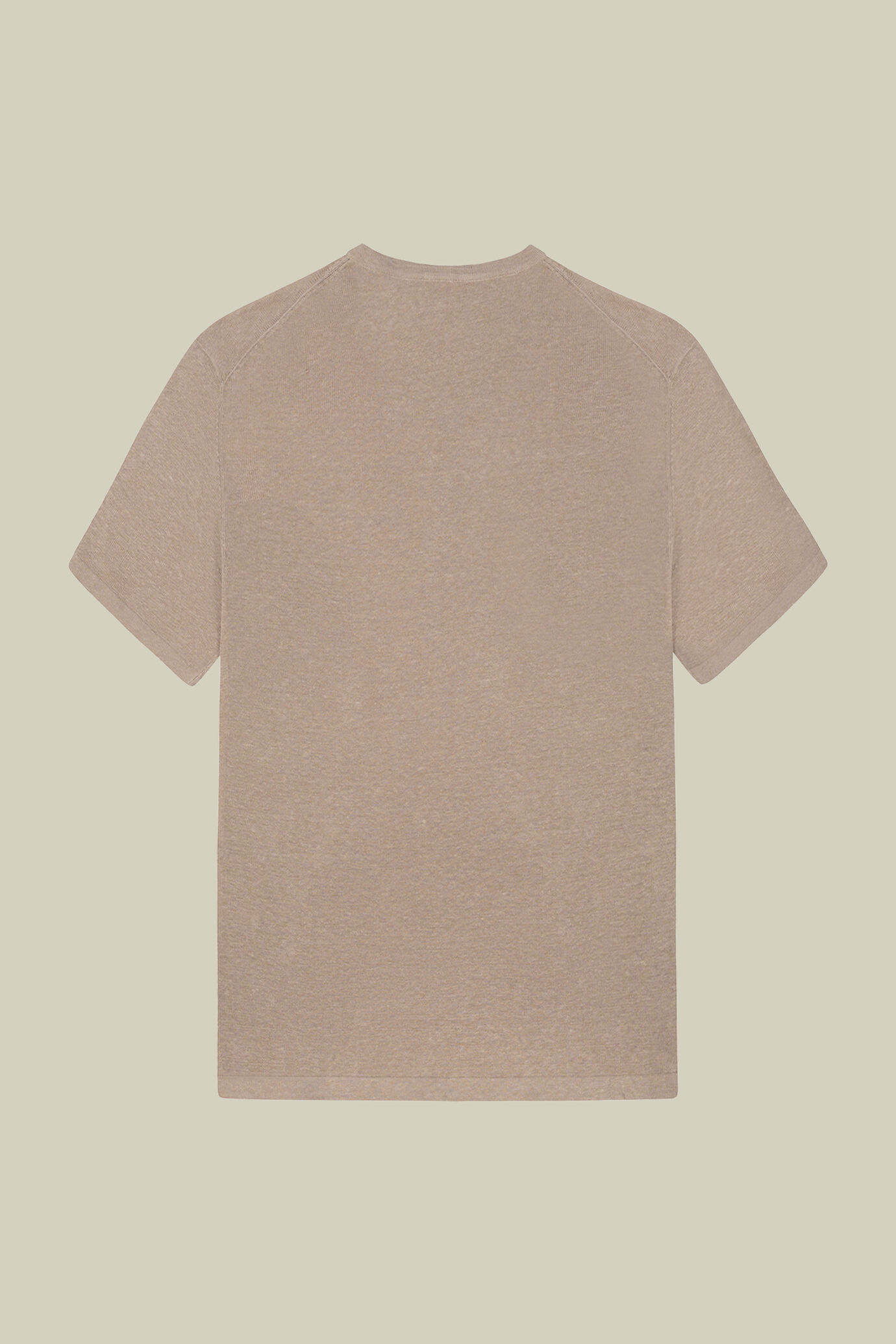 Herren-T-Shirt aus 100 % Leinen-Cr&ecirc;pe mit Kn&ouml;pfen image number 3