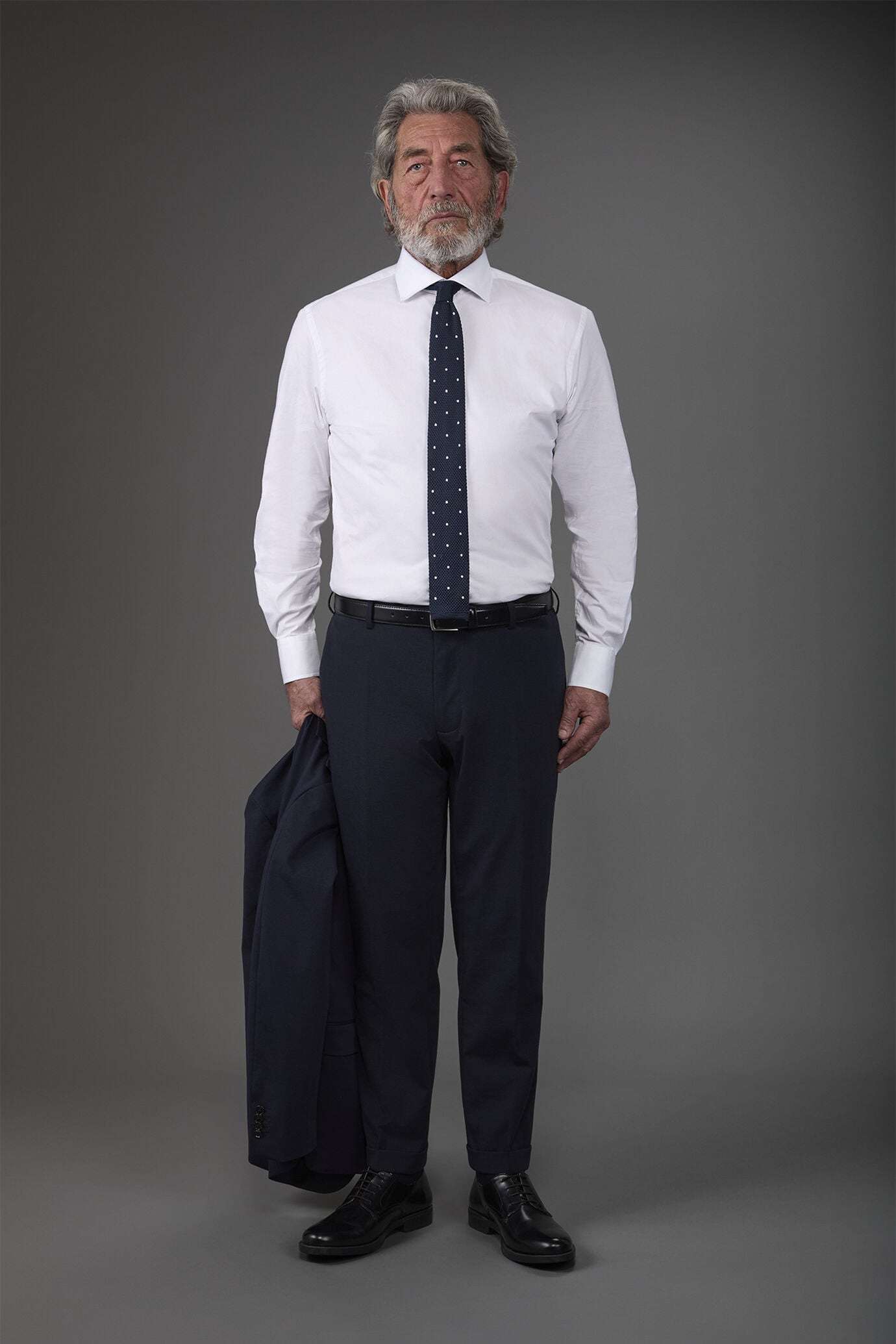 Pantalone uomo in jersey senza pinces