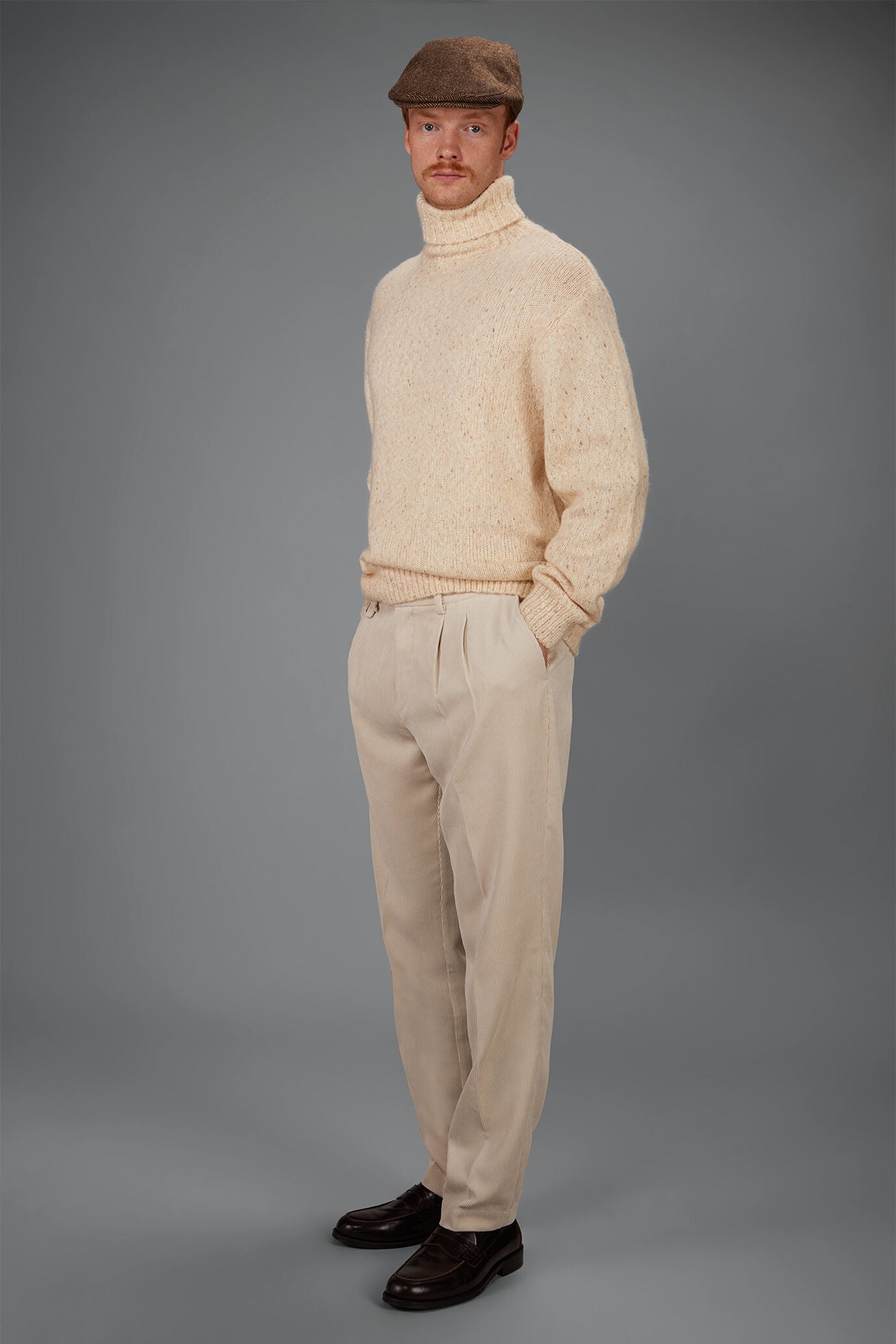 Herrenhose aus Samt in Comfort-Fit