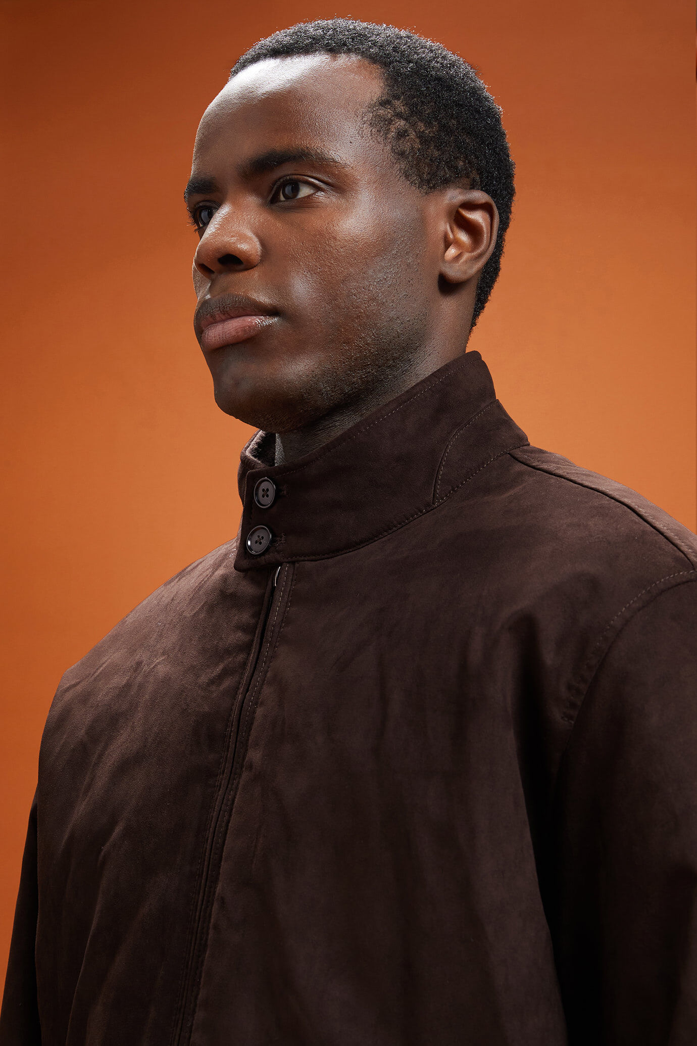 Men's padded eco-suede jacket in a comfort fit | Doppelganger