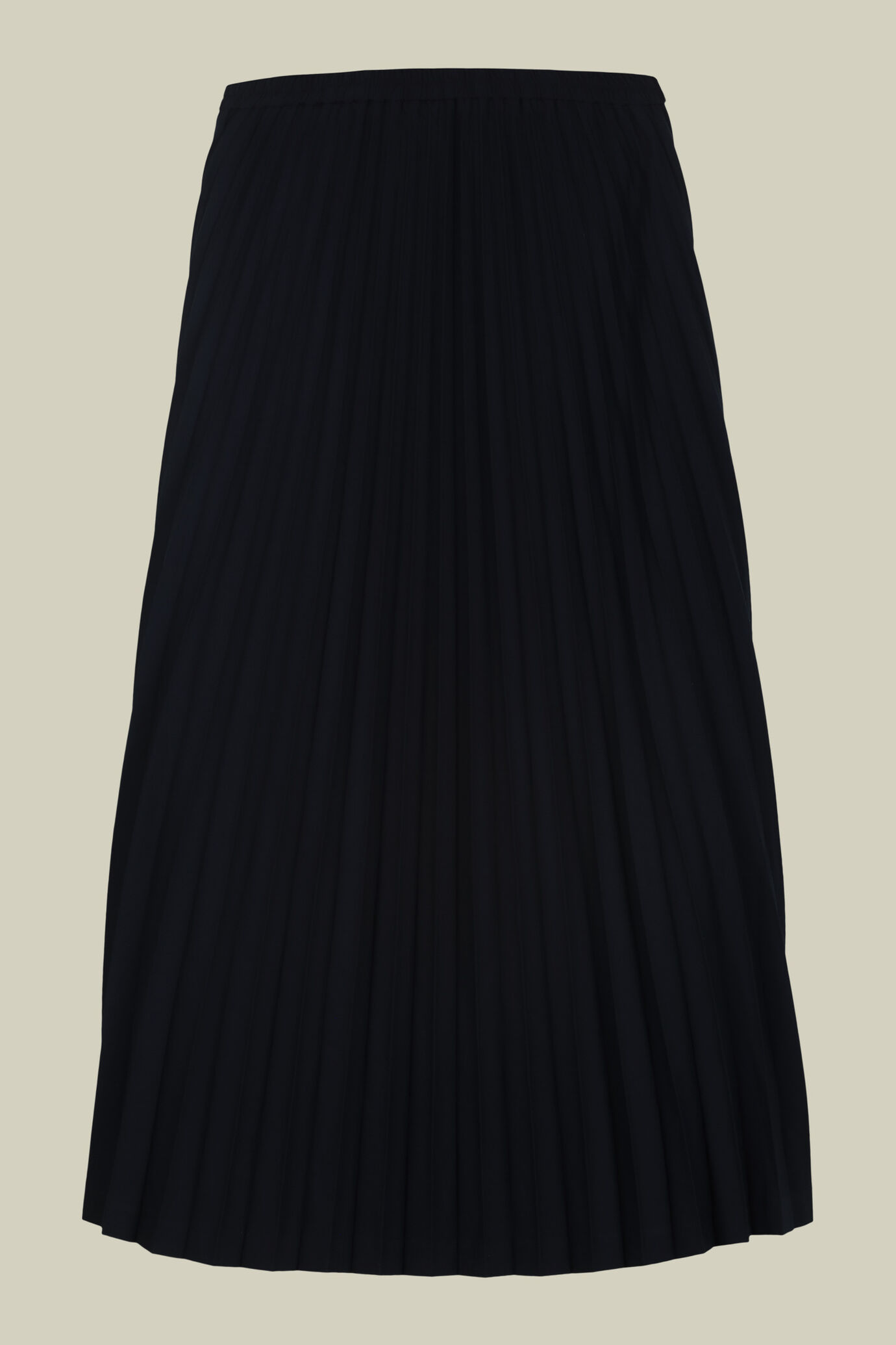 Jupe mi-longue pour femme, mod&egrave;le uni et pliss&eacute; image number 5