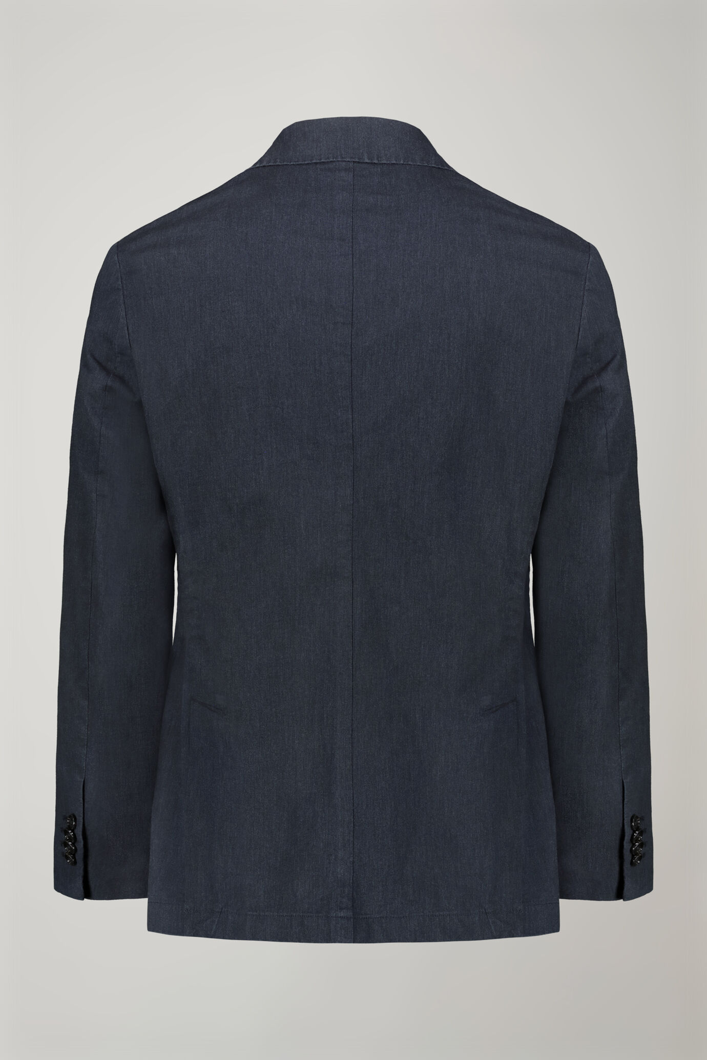 Men’s unlined single-breasted blazer with flap pockets in flamed effect fabric regular fit image number 5