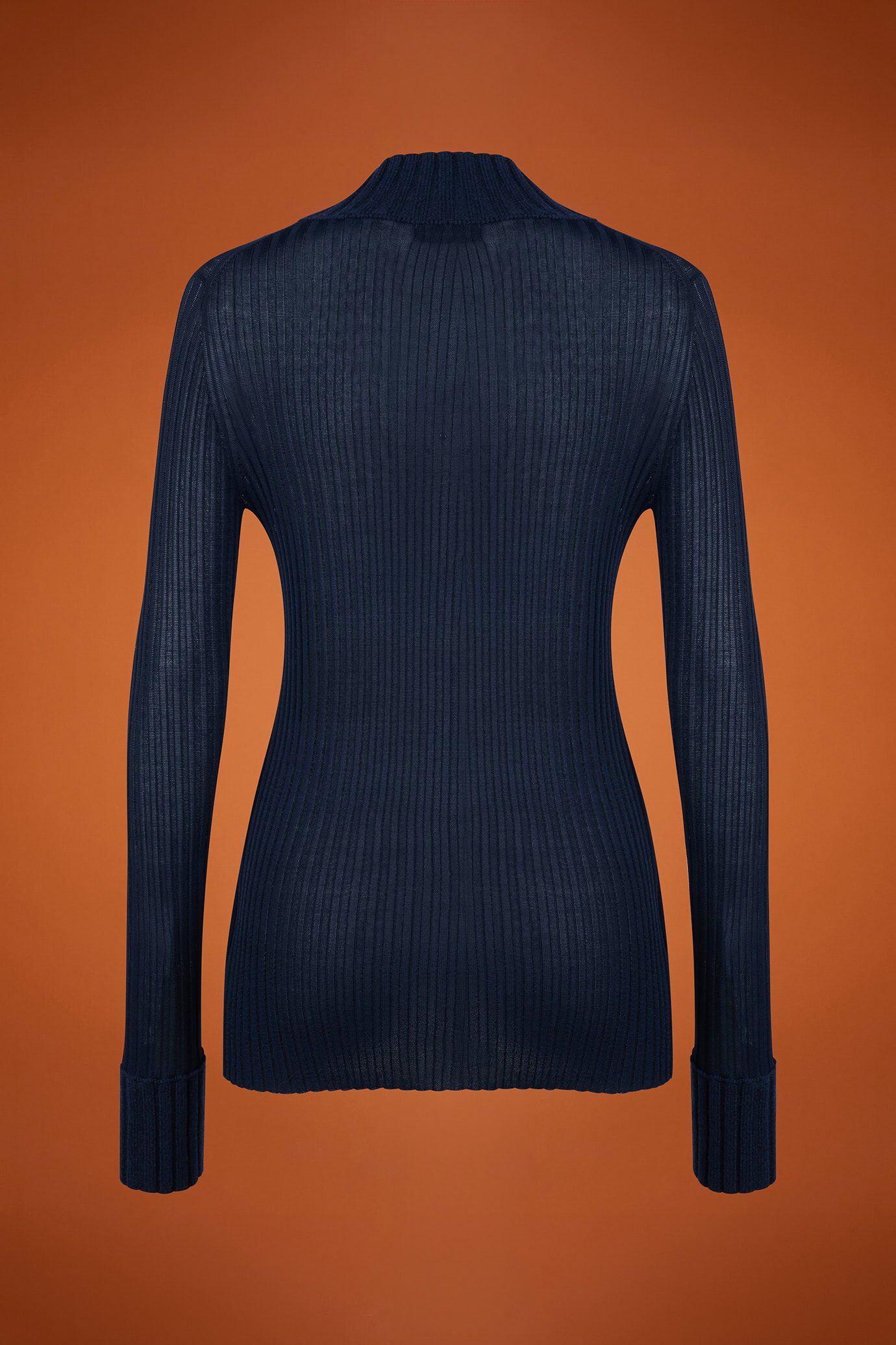 Damen-Pullover mit hohem Kragen in normaler Passform image number 6