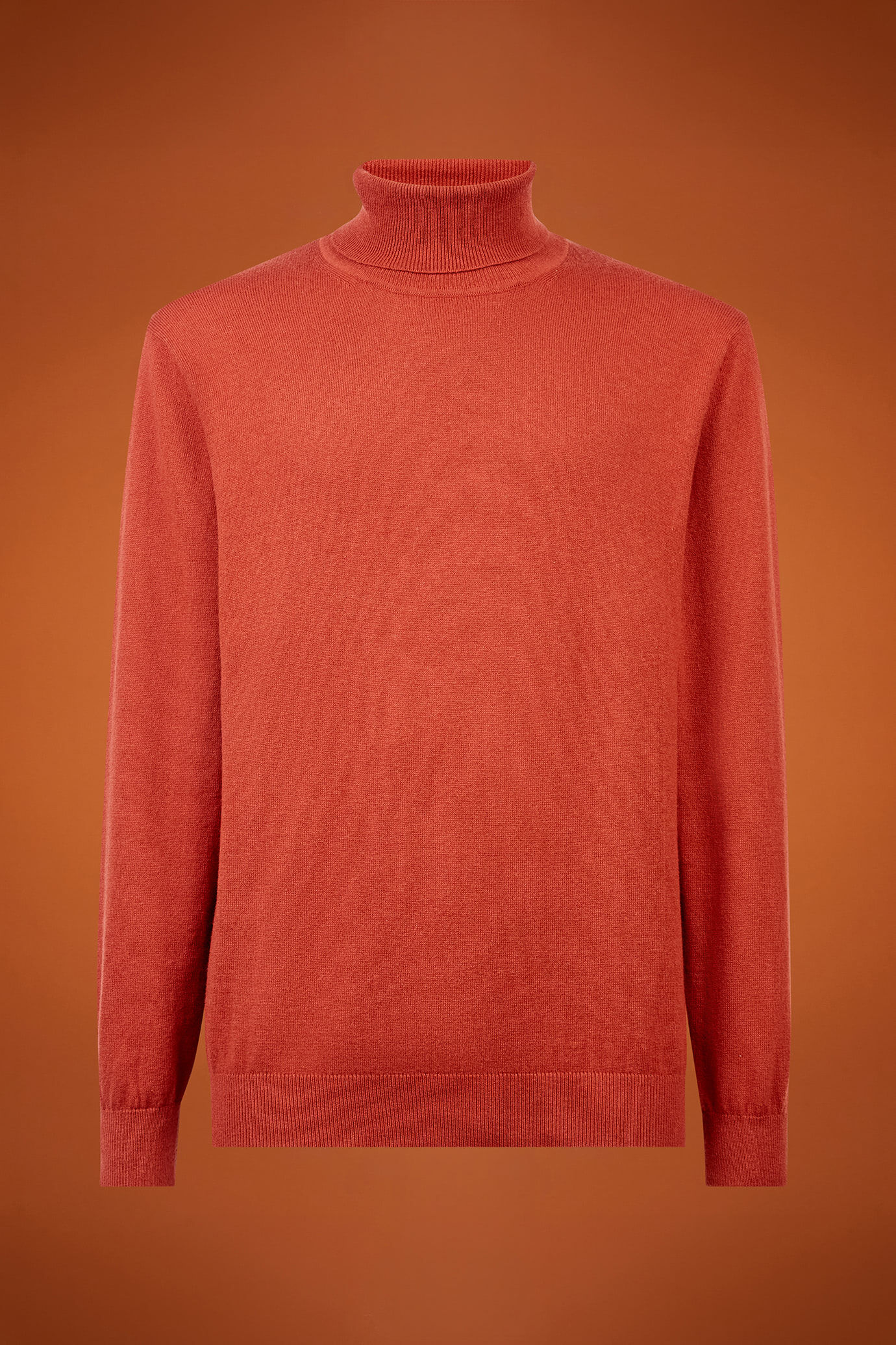 Herren-Pullover mit hohem Ausschnitt aus Baumwolle in normaler Passform image number 4