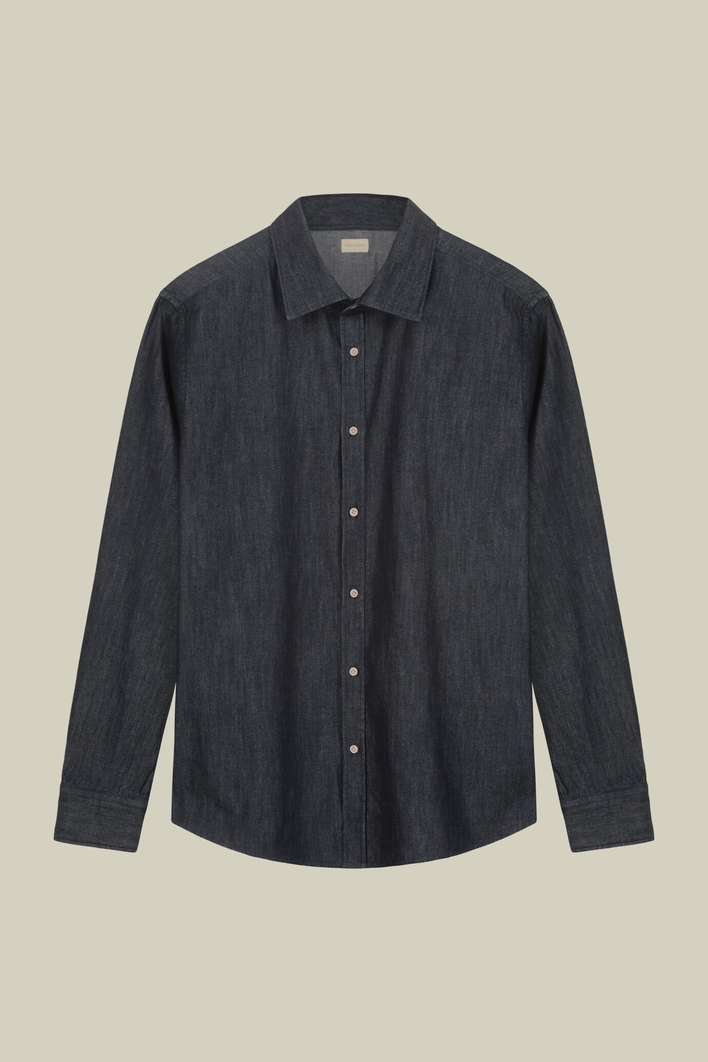 Camicia uomo casual in 100% cotone denim costruzione twill image number 4