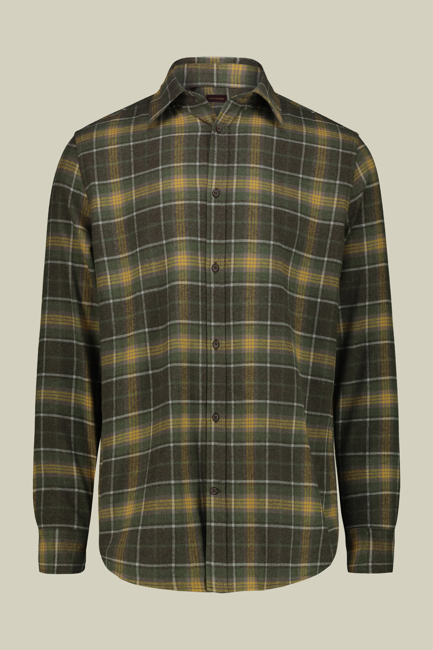 Camicia uomo casual tessuto in flanella a quadri comfort fit image number 4