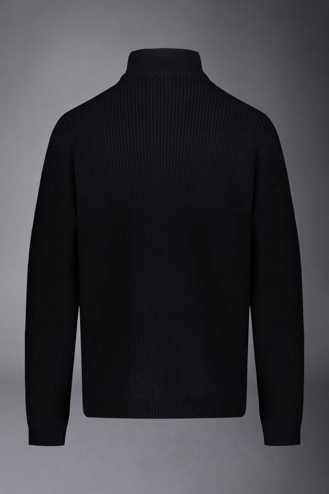 Hochgeschlossener Cardigan mit Reißverschluss aus englischer Rippenwollmischung in normaler Passform image number 5