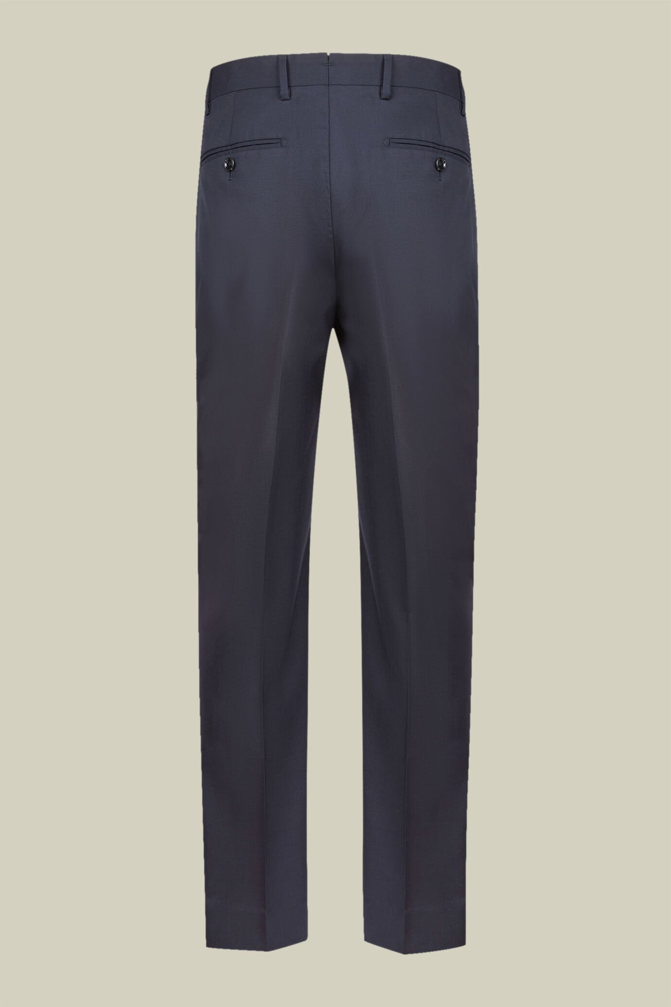 Men's regular fit single-breasted suit featuring a jacket with peak lapels in wool blend fabric image number 3