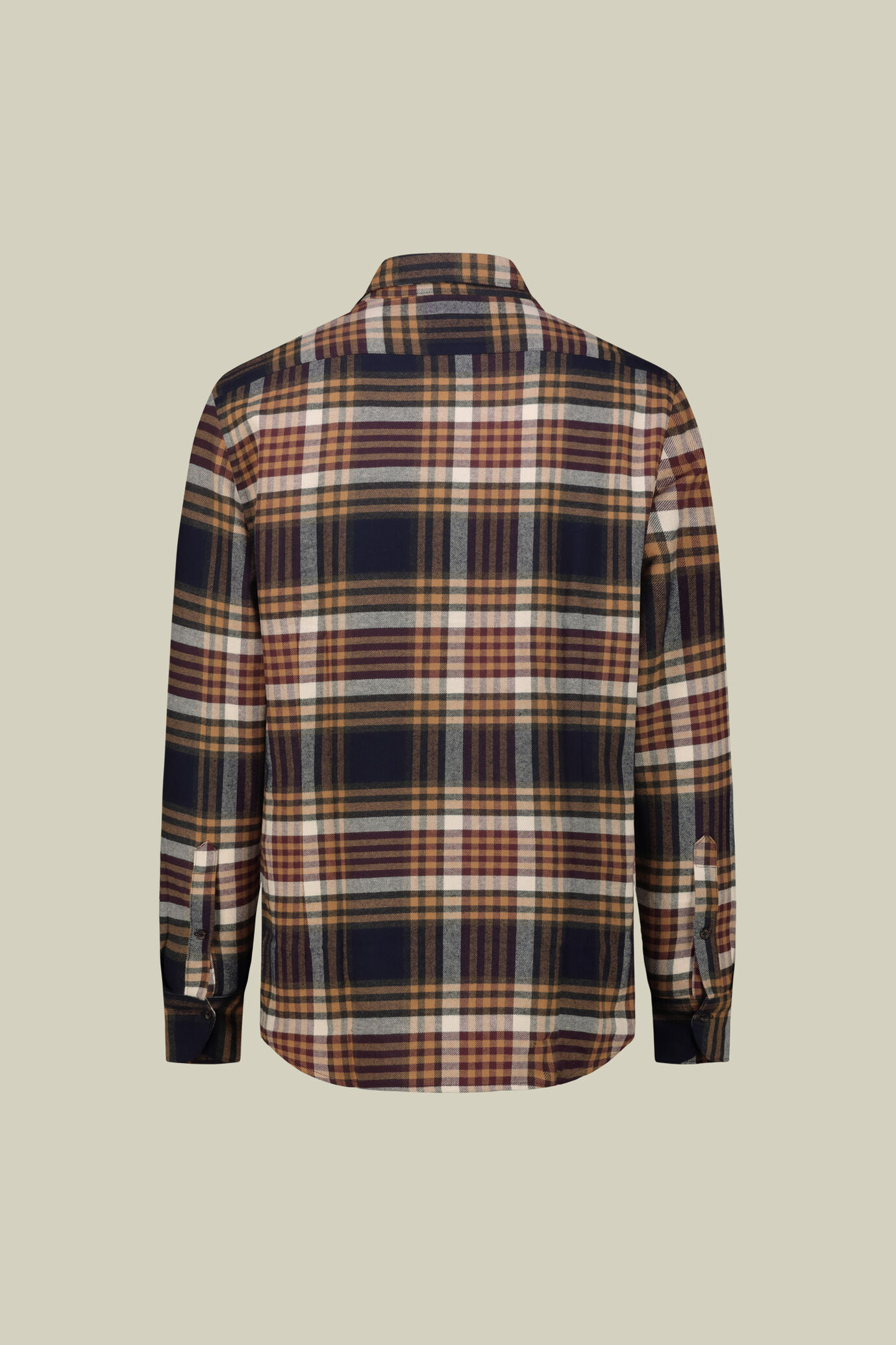 Men&rsquo;s checked flannel fabric shirt image number 5