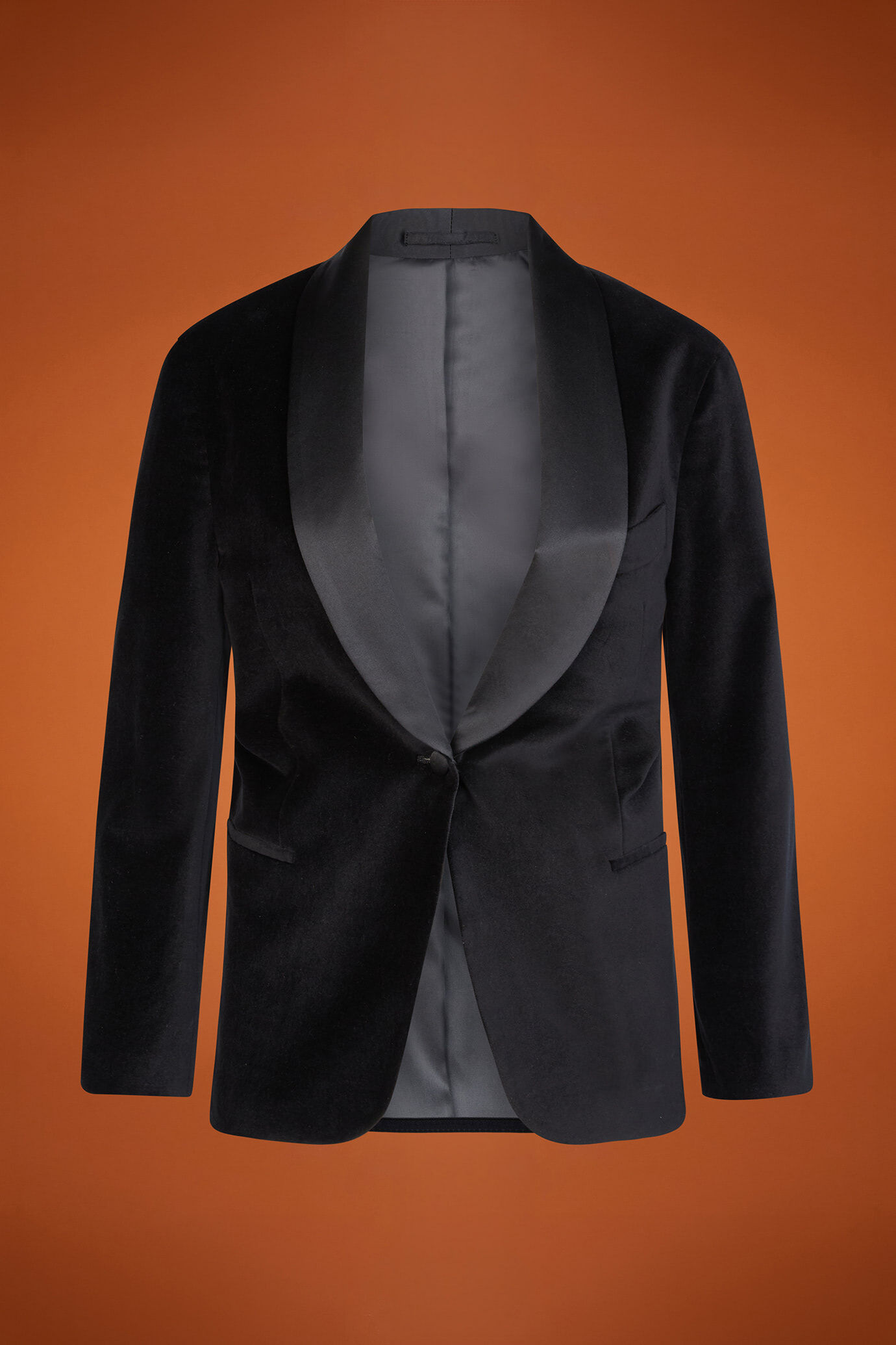 Veste de smoking pour femme, coupe classique, en velours lisse image number 4