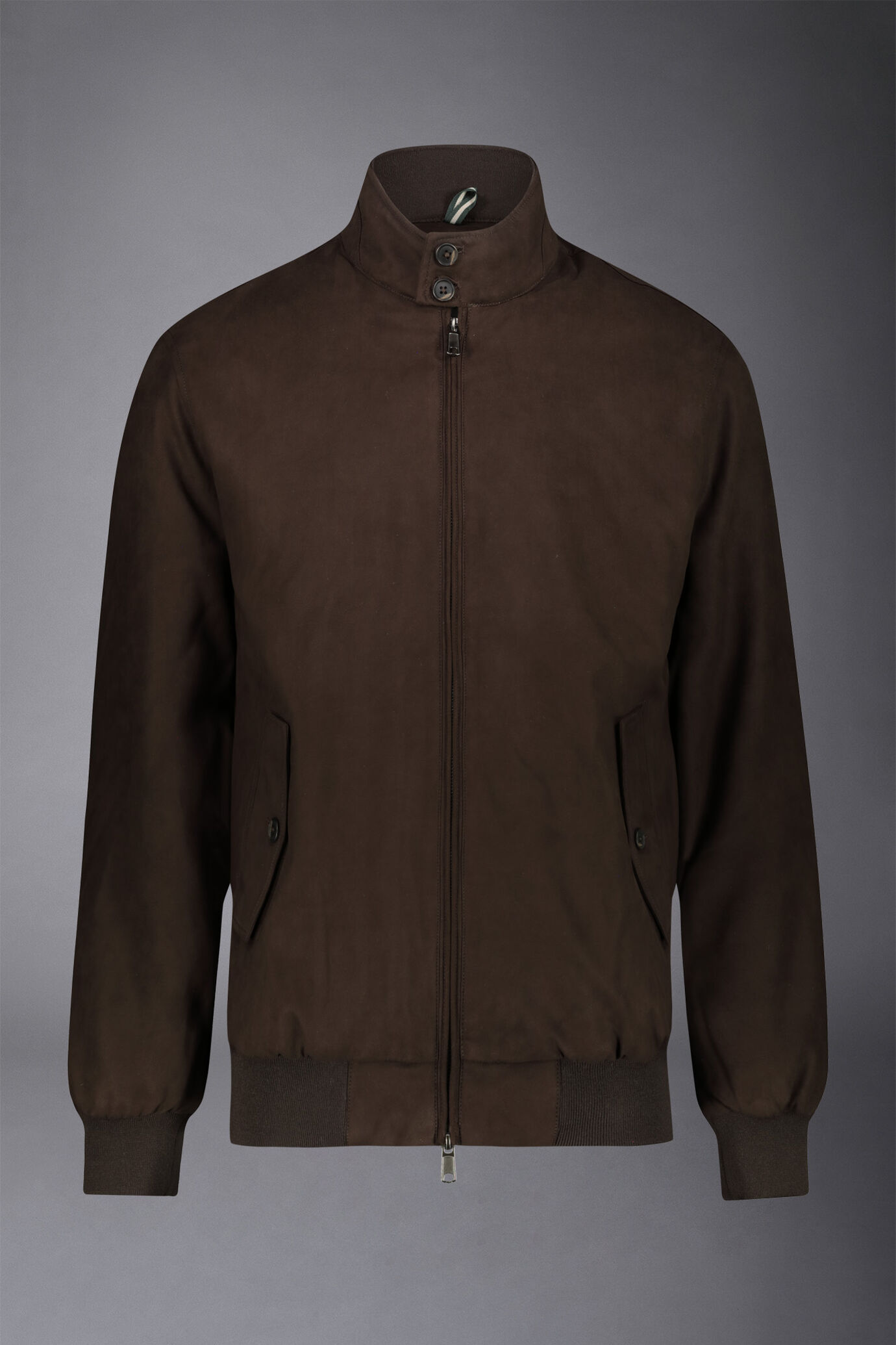Giacca uomo in ecopelle scamosciata con chiusura con zip comfort fit image number 4