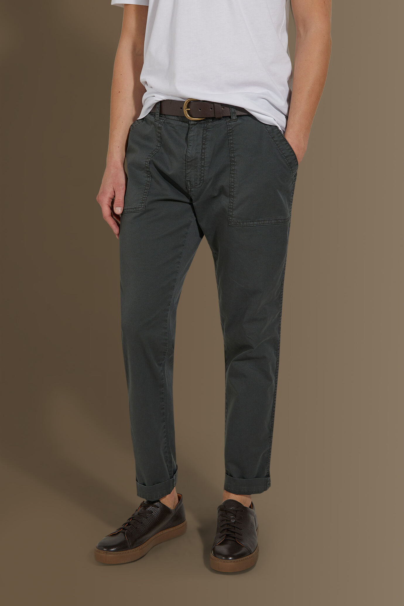 Pantalone fatigue uomo costruzione twill elasticizzato image number 1