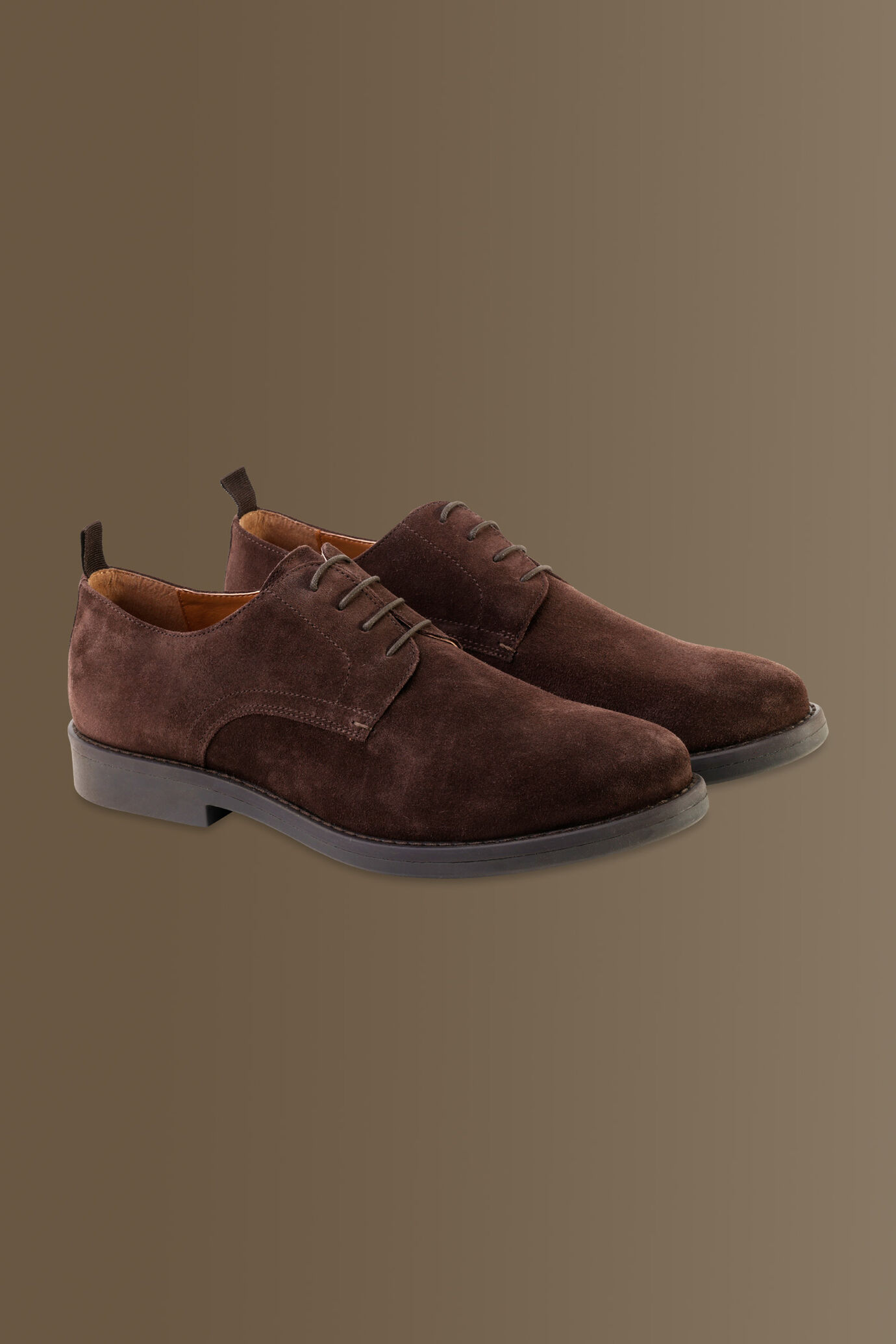 100% suede leather derby shoes image number 0