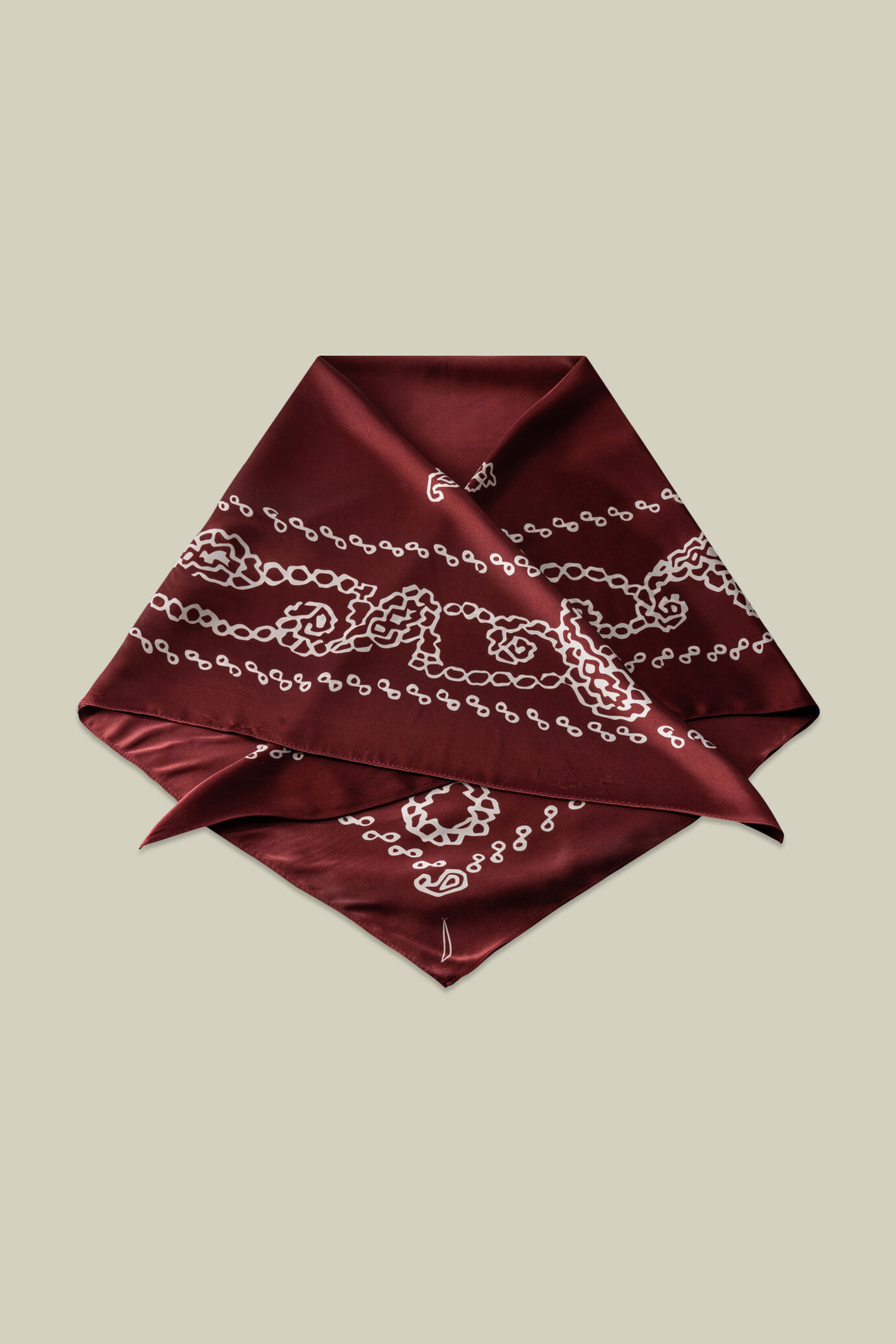 Foulard donna in seta fantasia paisley image number 1