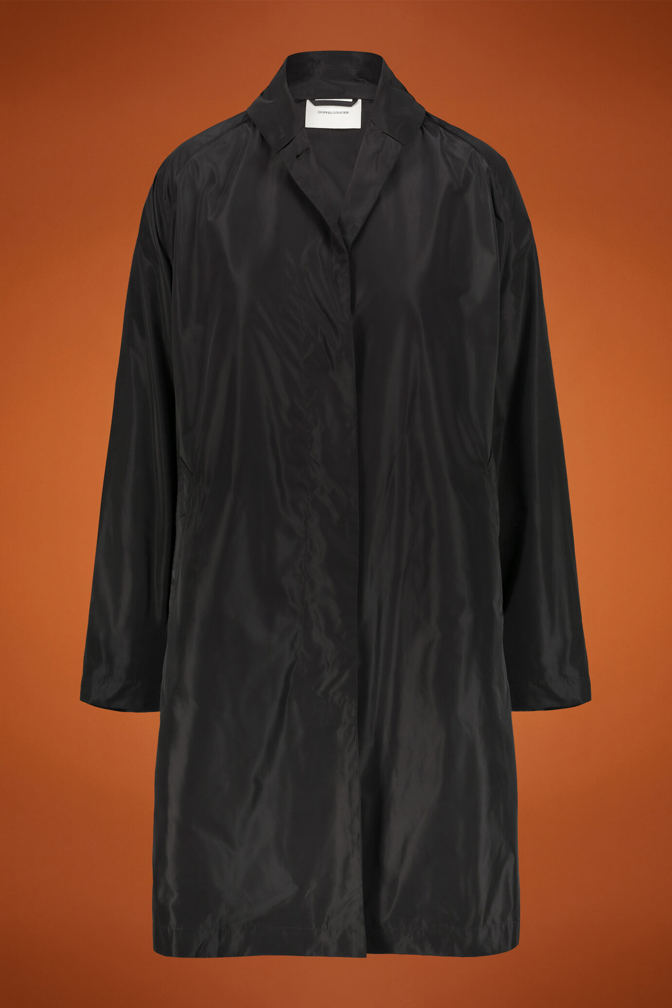 Pardessus femme non doublé en taffetas coupe oversize