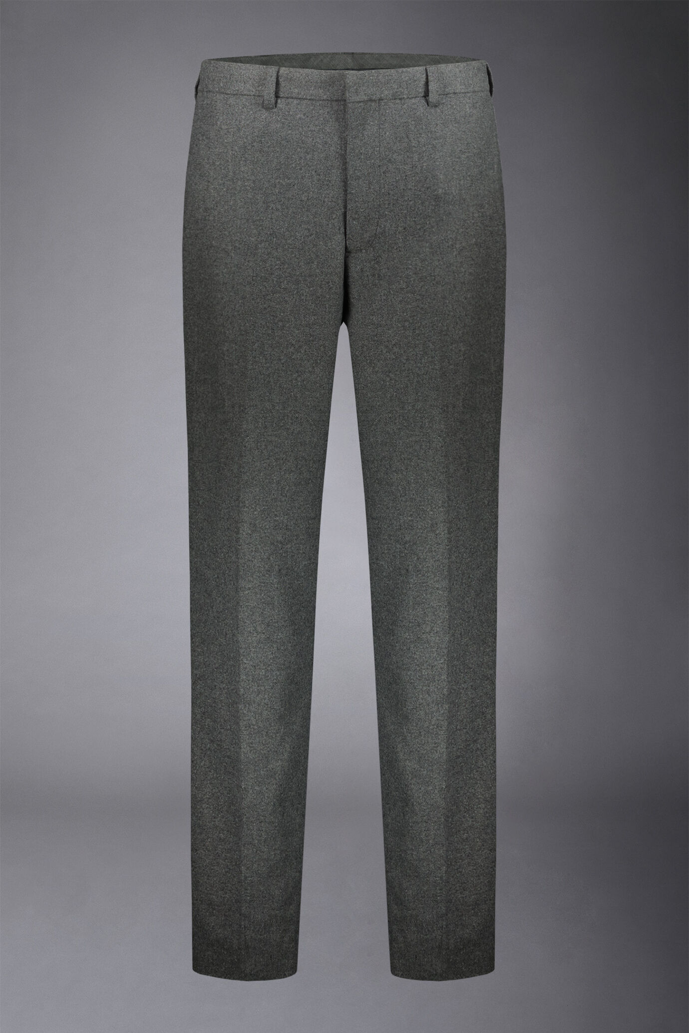 Pantalon sans plis en laine mélangée image number 4