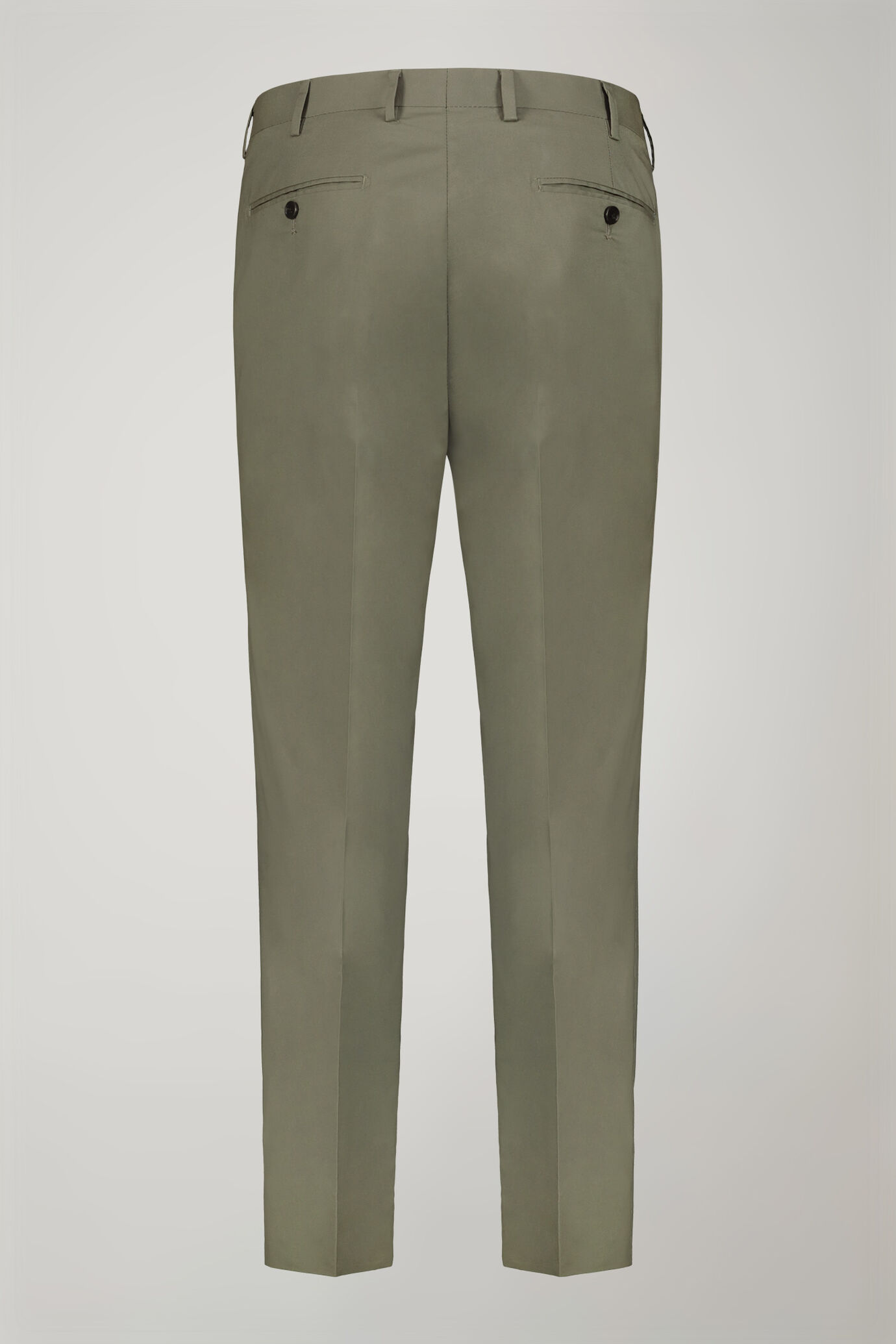 Single-breasted cotton regular fit solid color suit image number 5
