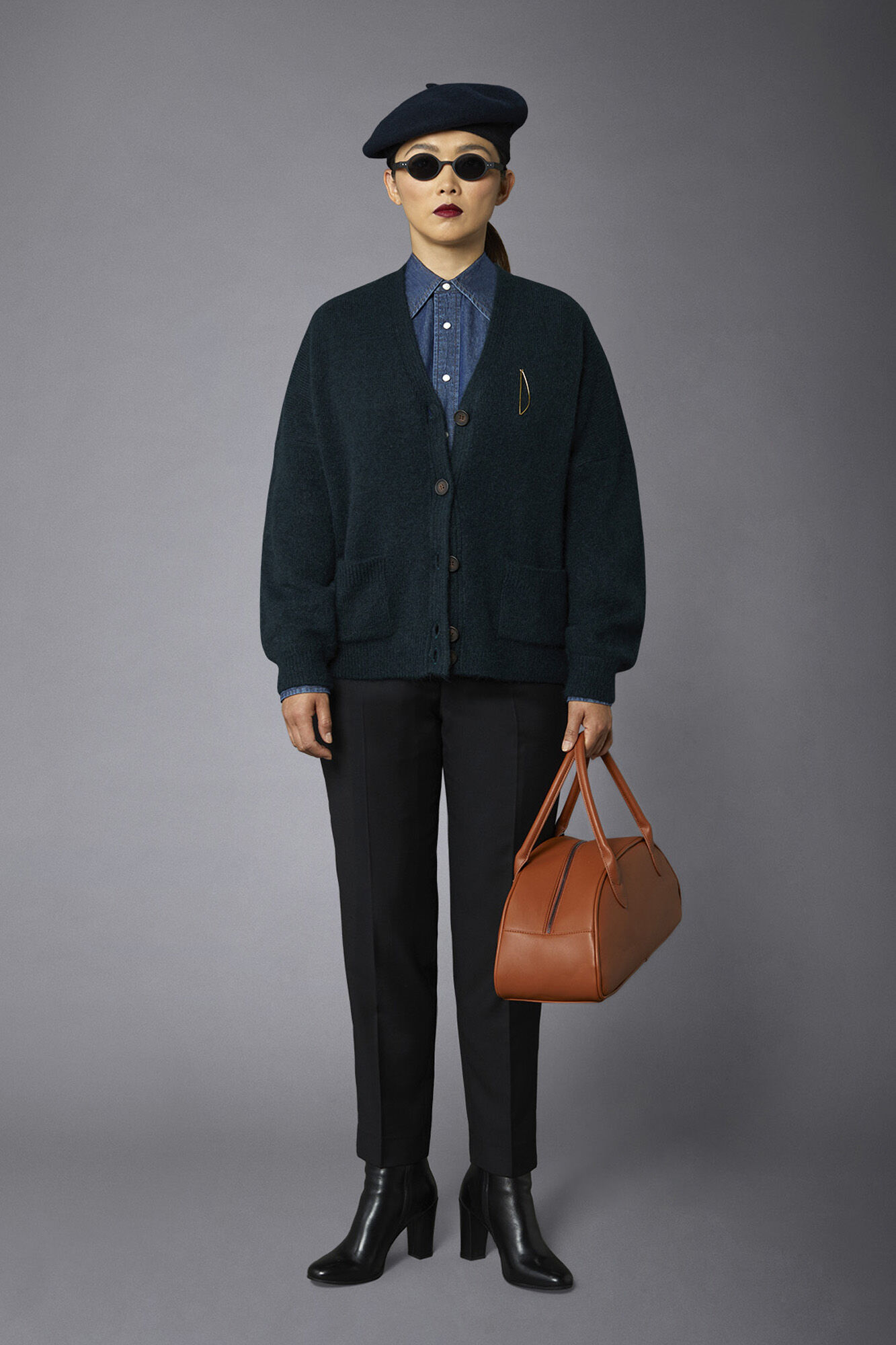 Cardigan Donna BERESIA Con Scollo A V - Maniche Lunghe In Viscosa E Poliestere | Elegante E Morbido - Foto 12